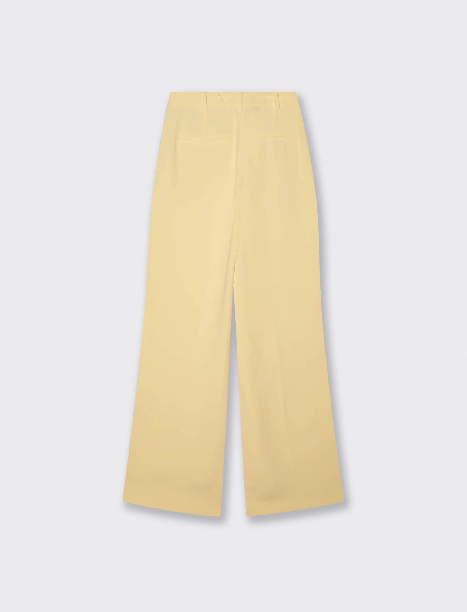 Pantalone a vita alta con gamba larga - Vaniglia - Image 2