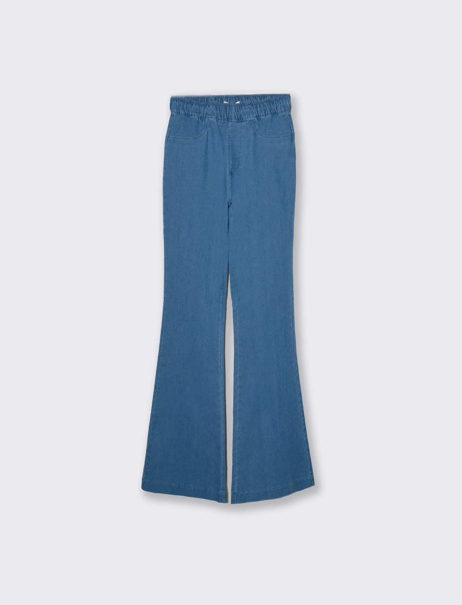 Pantalone a zampa da donna - Denim - Image 4