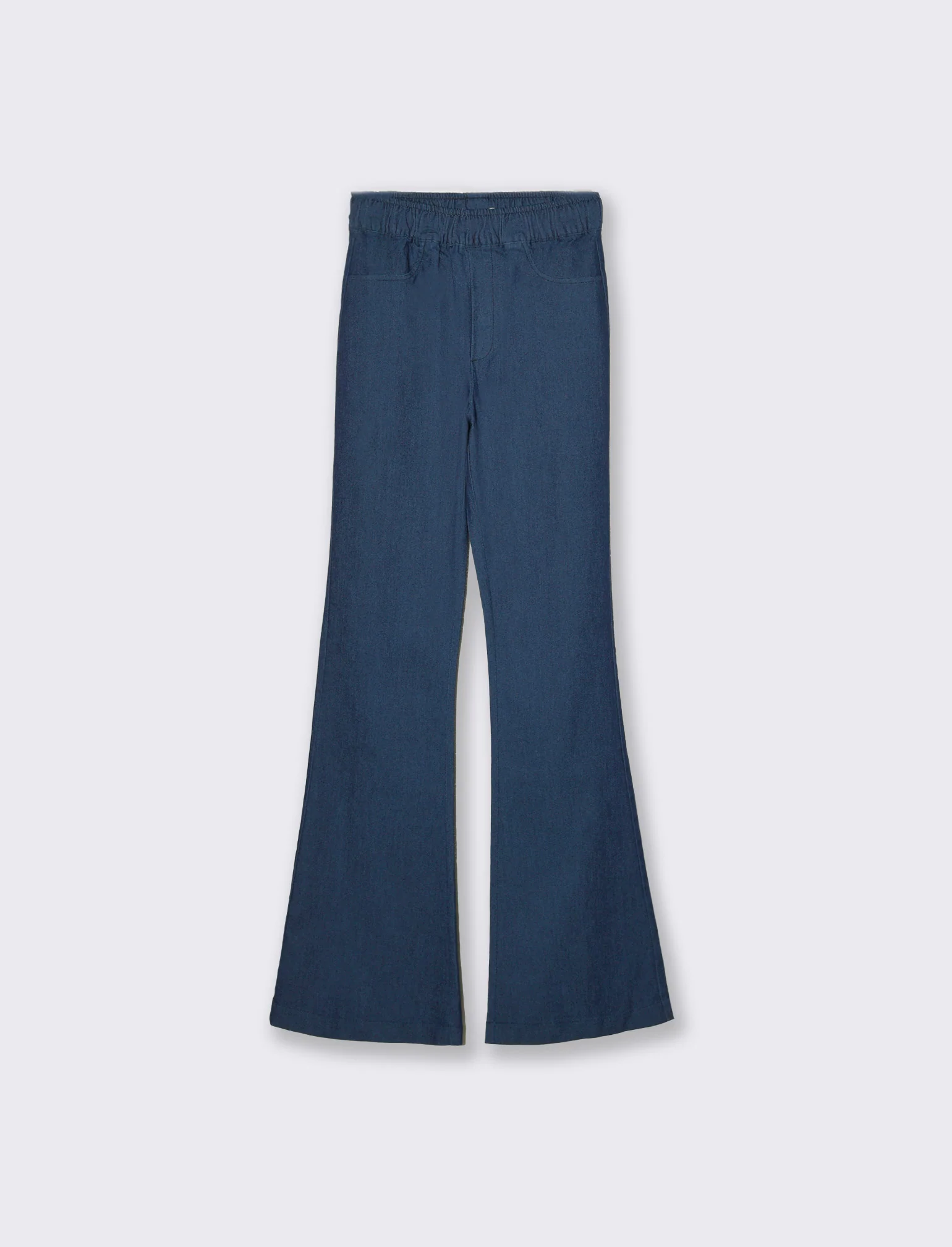 Pantalone a zampa da donna - DENIM SCURO - Image 4