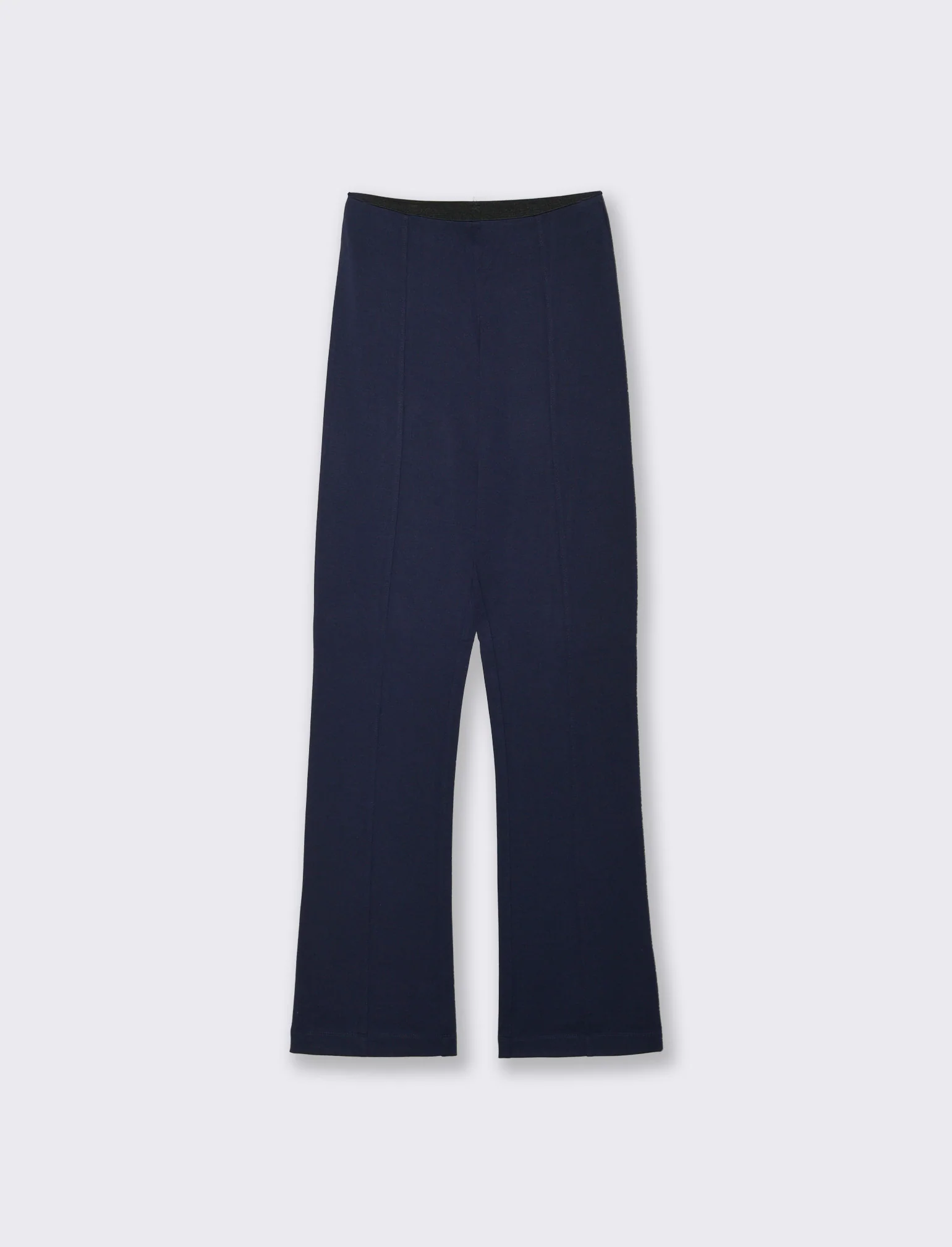 Pantalone Basico con Banda Elastica - Blu