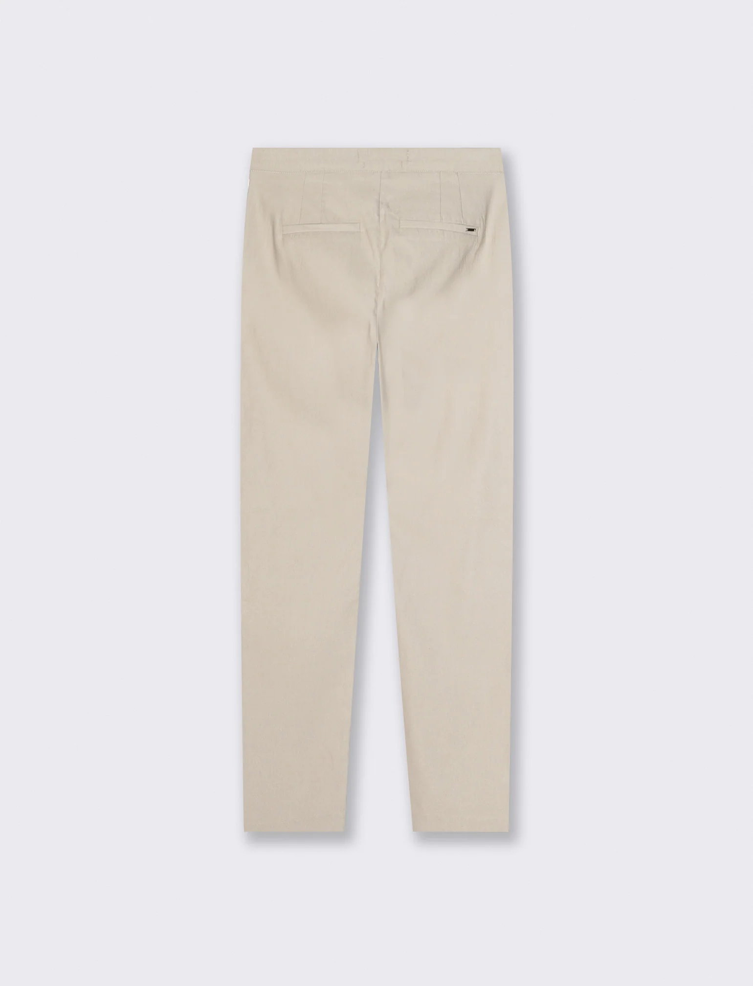 Pantalone Bengalin Skinny Vita Regolare - Beige corda - Image 2