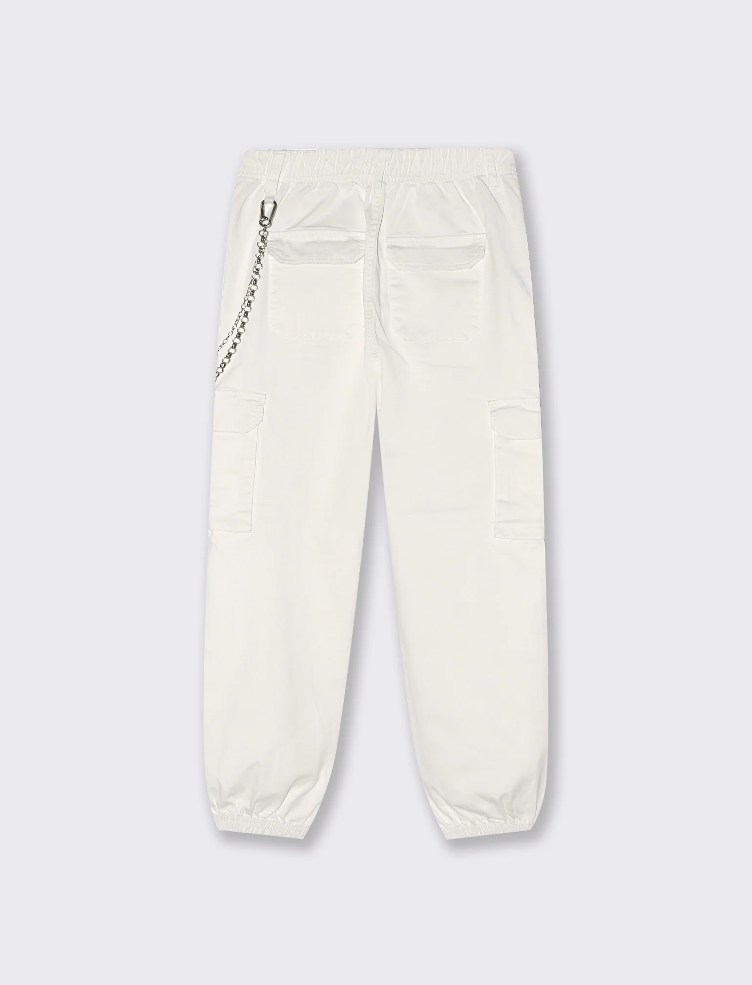 PANTALONE CARGO - Bianco latte - Image 2