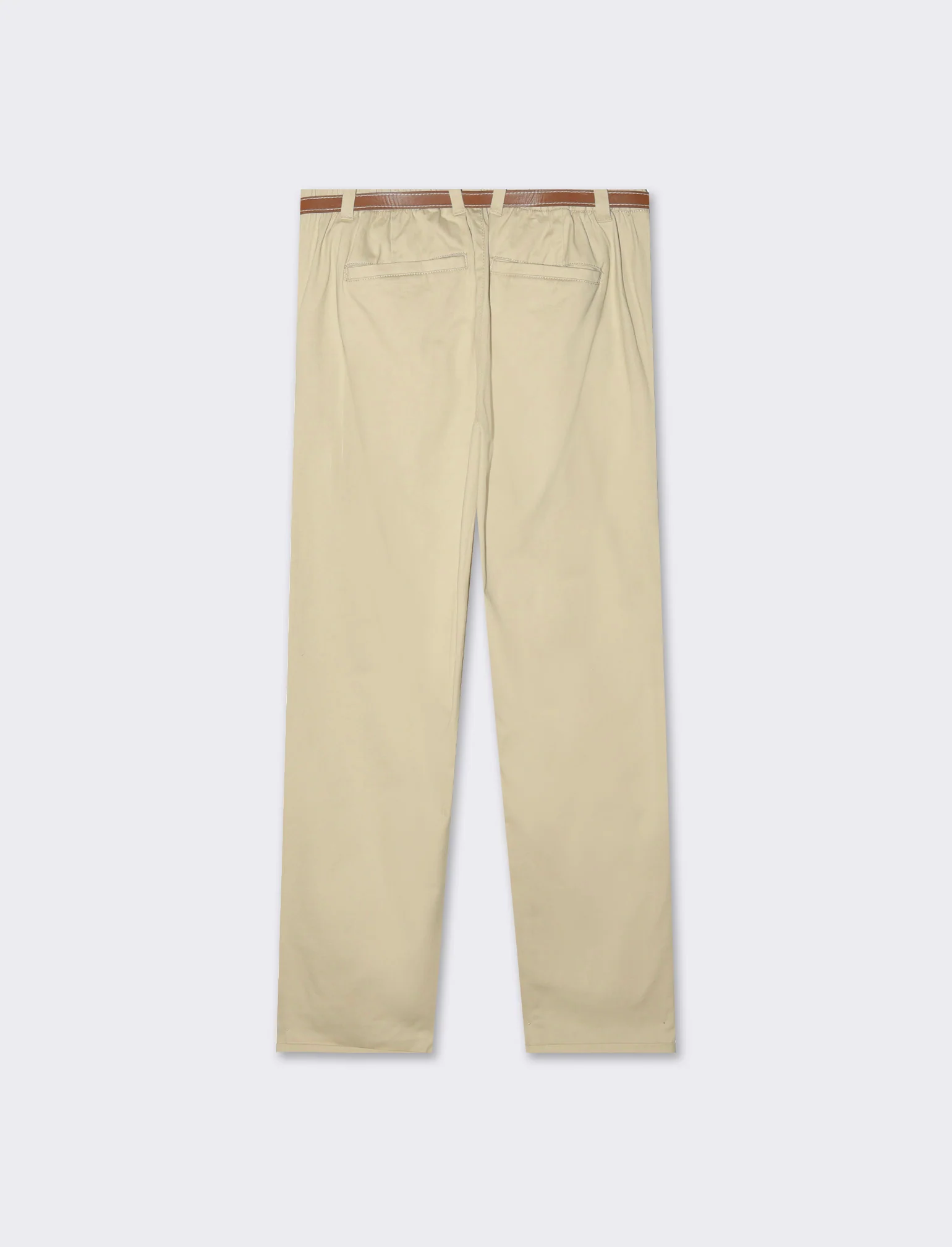 Pantalone chino con cintura da donna - Beige corda - Image 2