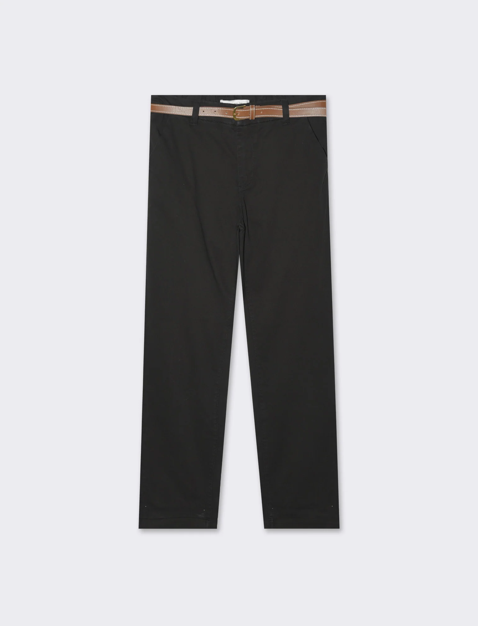 Pantalone chino con cintura da donna - Nero
