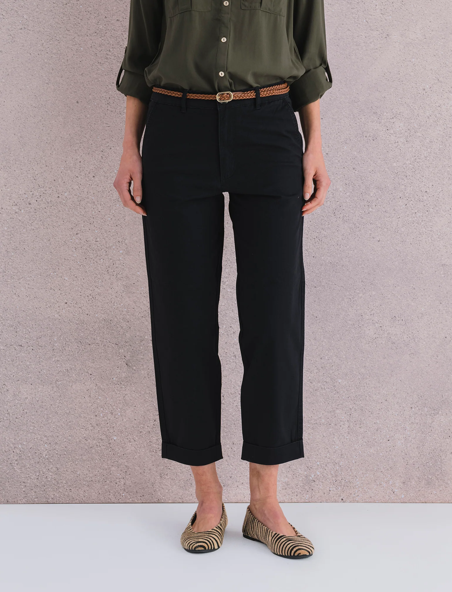 PANTALONE CHINO - Nero - Image 2
