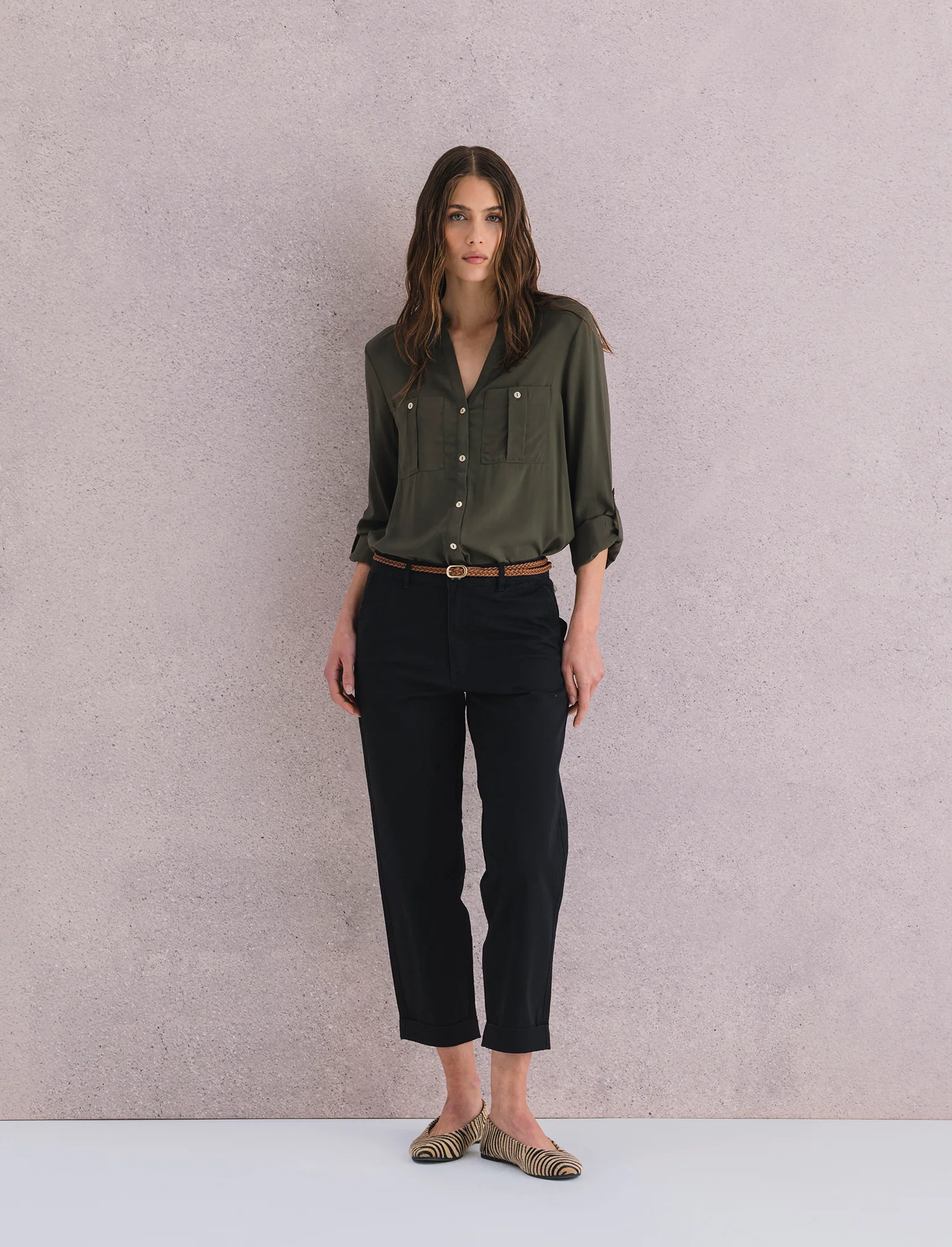 PANTALONE CHINO - Nero - Image 3