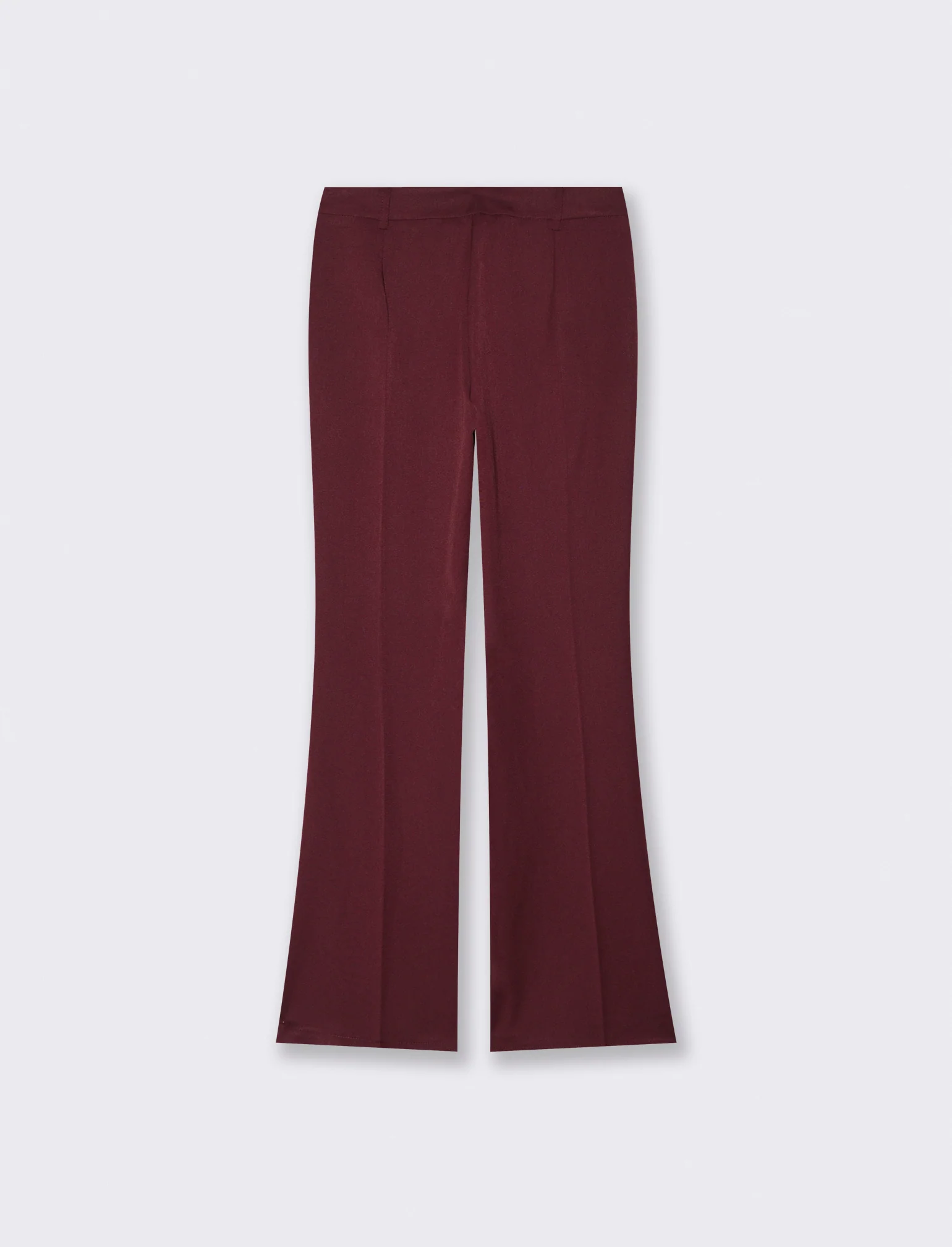 Pantalone chiusura uomo con gamba a zampa - Bordeaux - Image 2