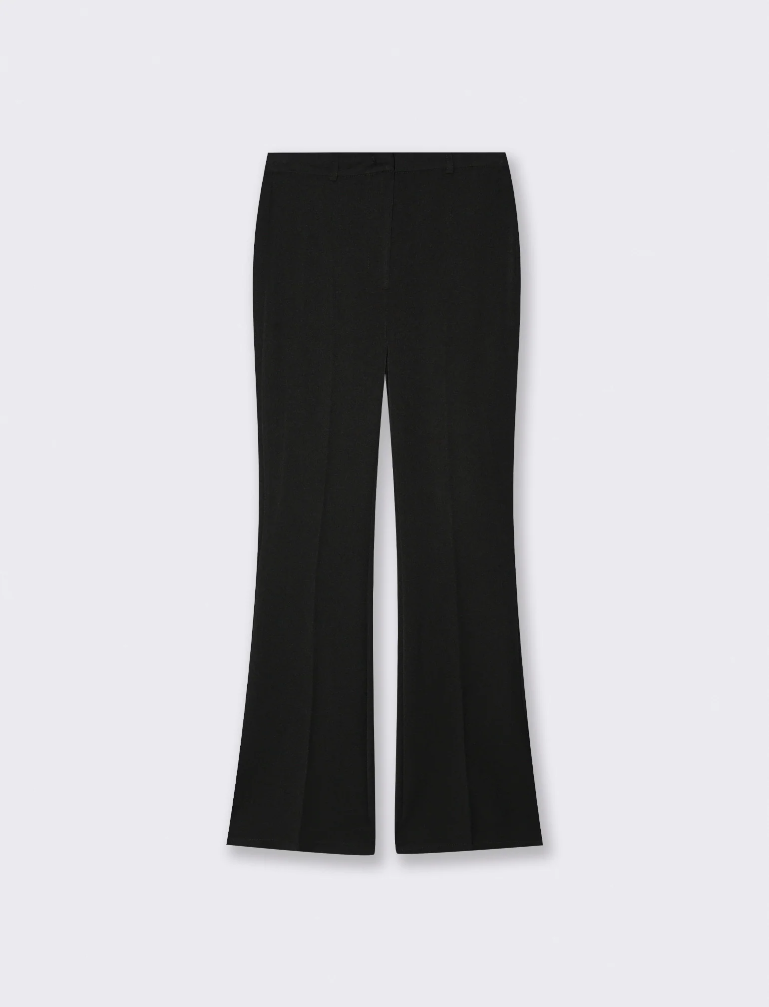 Pantalone chiusura uomo con gamba a zampa - Nero