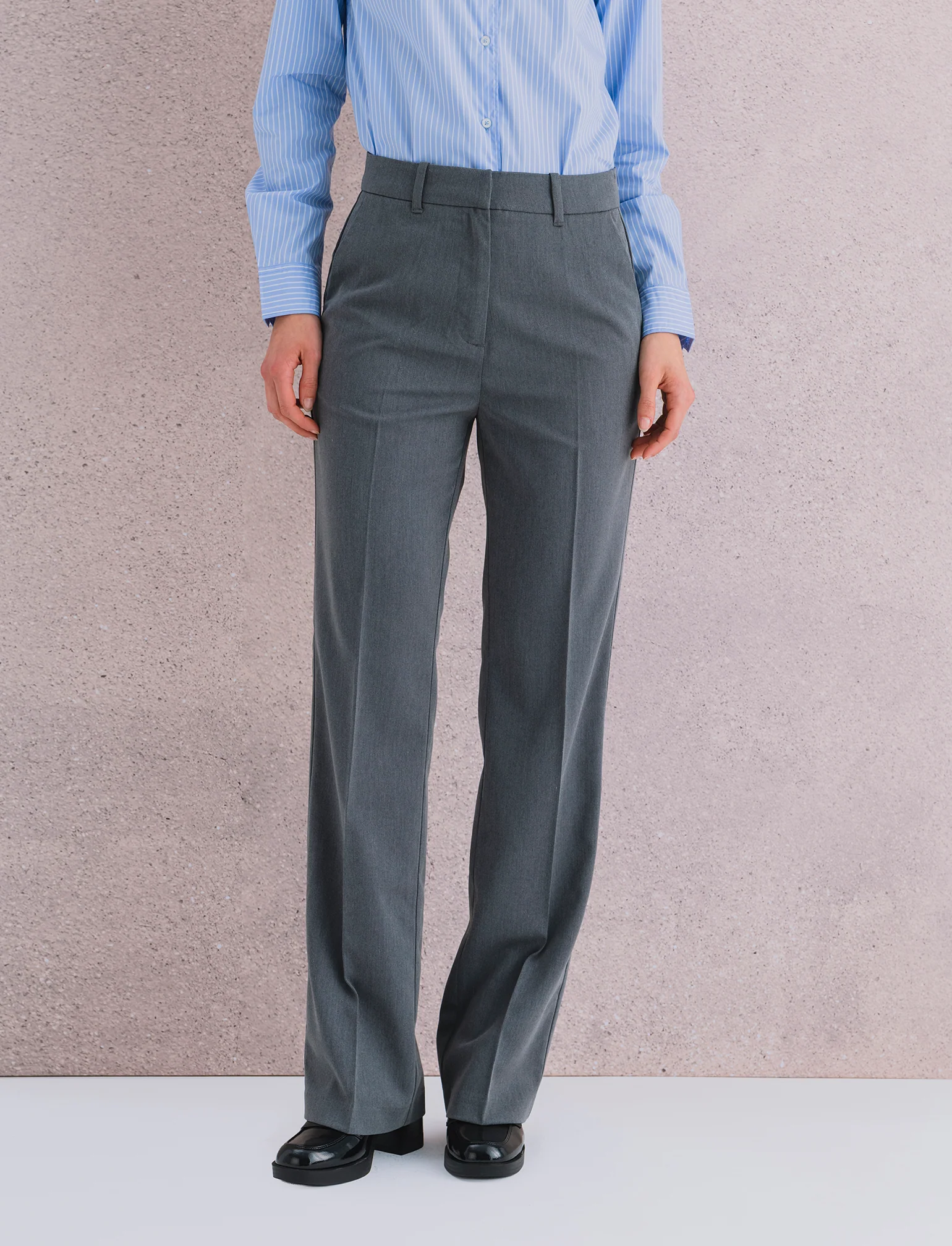 PANTALONE chiusura zip - Grigio mel. - Image 4