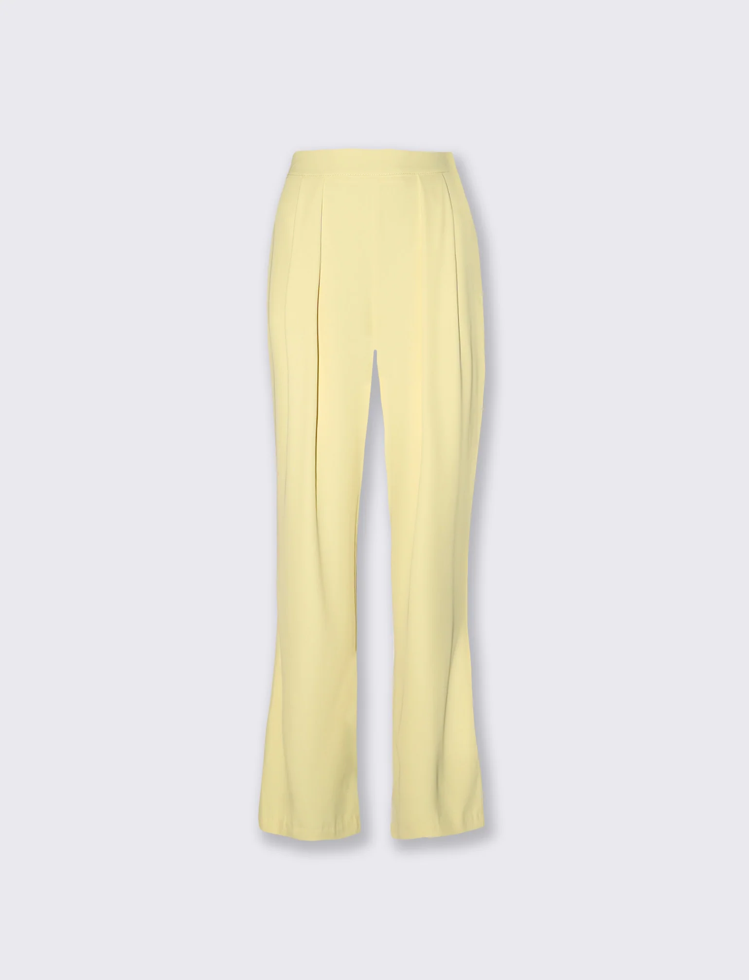 Pantalone classico vita alta - Giallo - Image 4