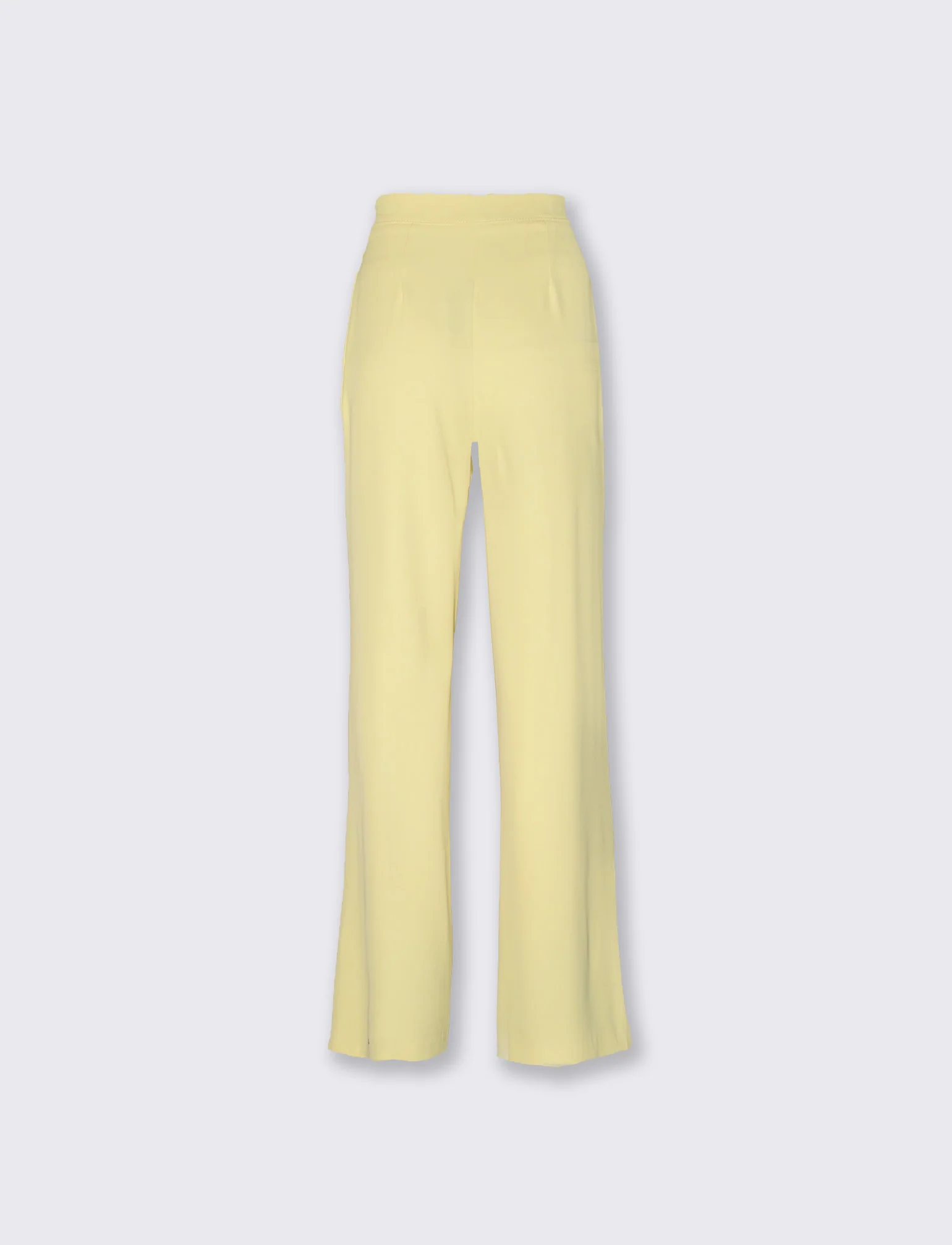 Pantalone classico vita alta - Giallo - Image 5