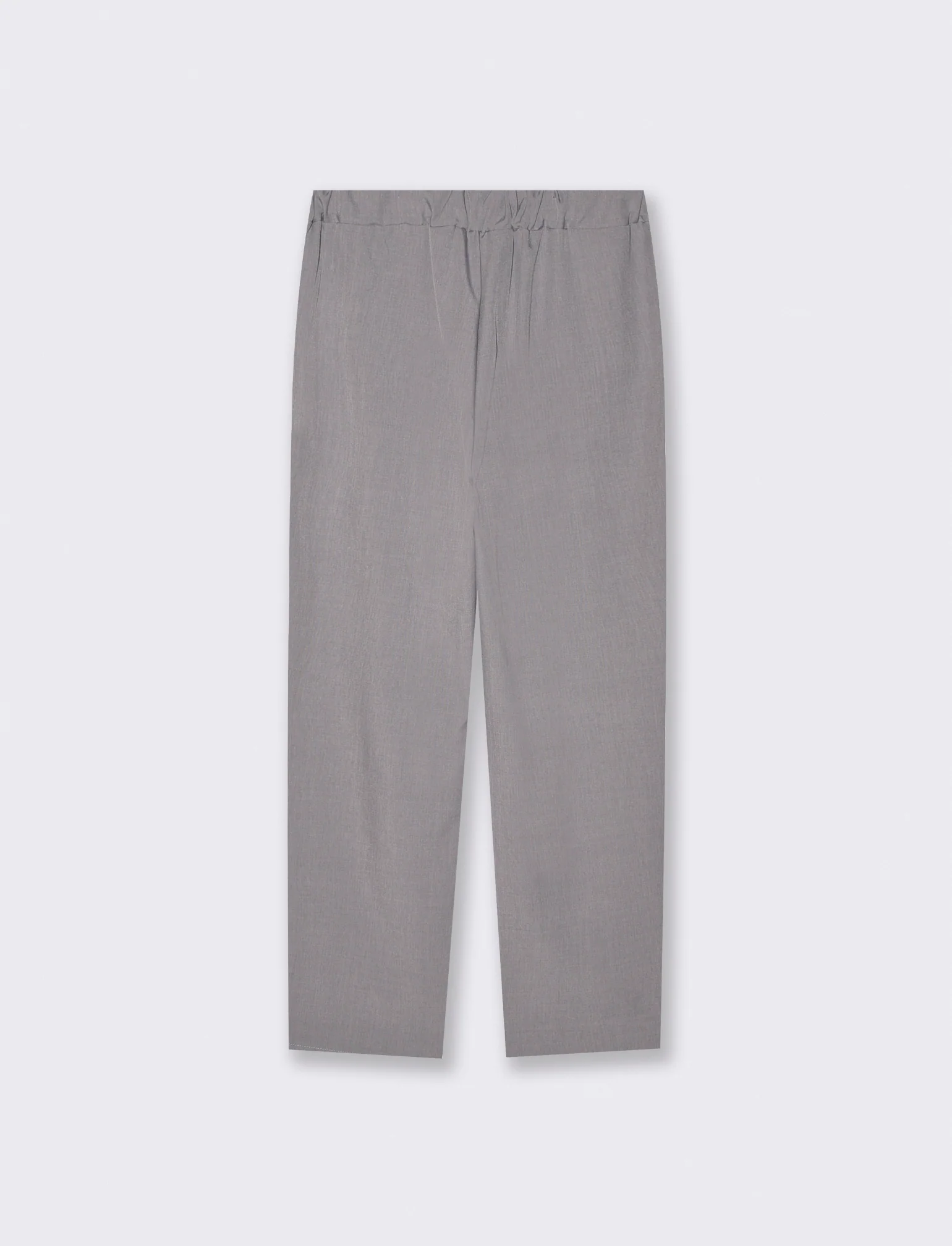 Pantalone Comodo con Elastico Retro - Grigio chiaro - Image 2