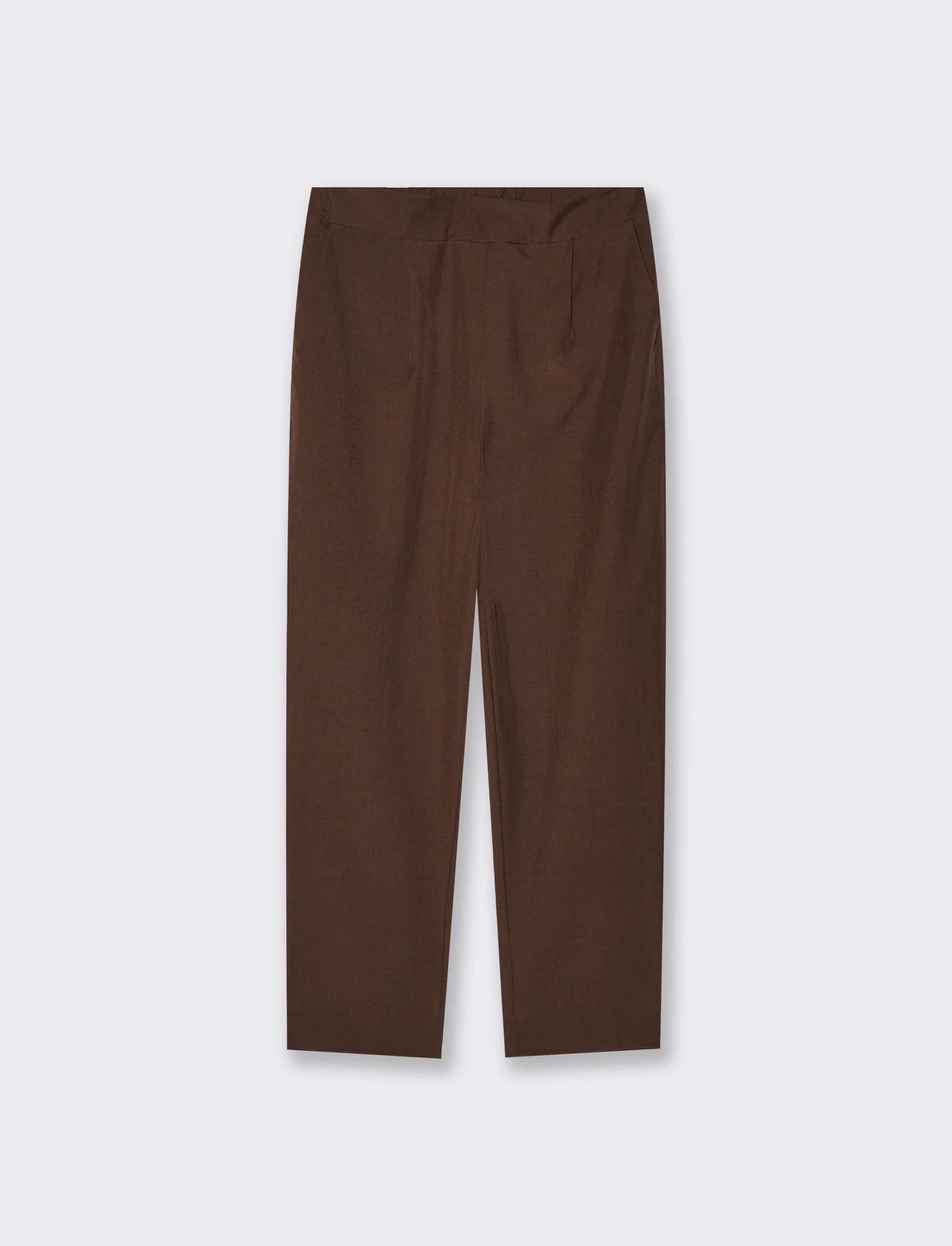 Pantalone Comodo con Elastico Retro - Moro
