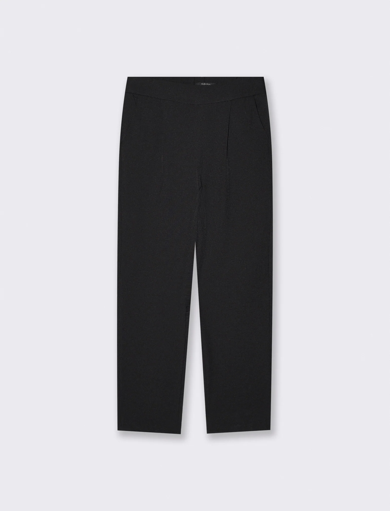 Pantalone Comodo con Elastico Retro - Nero