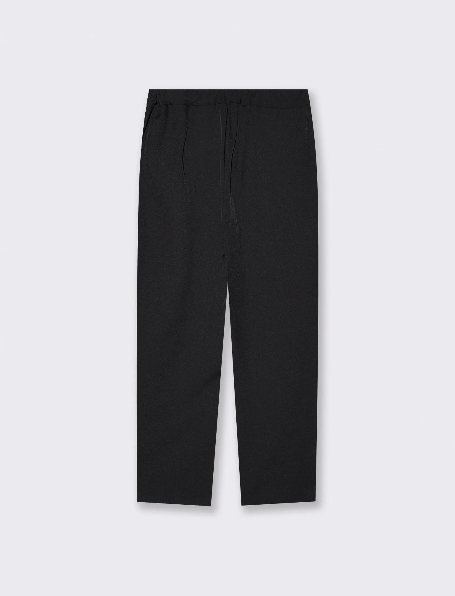 Pantalone Comodo con Elastico Retro - Nero - Image 2