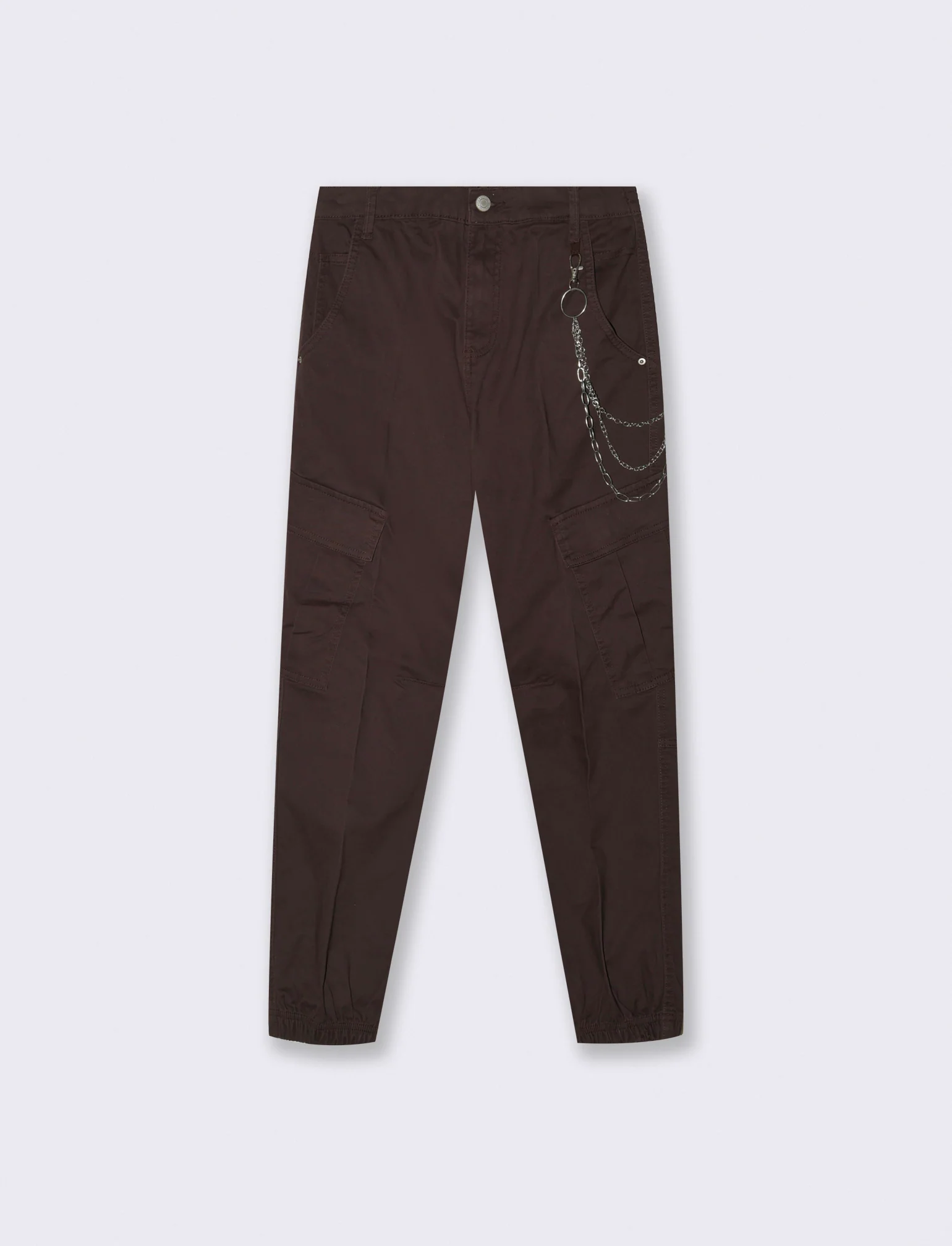 Pantalone con Catena e Elastico - Moro