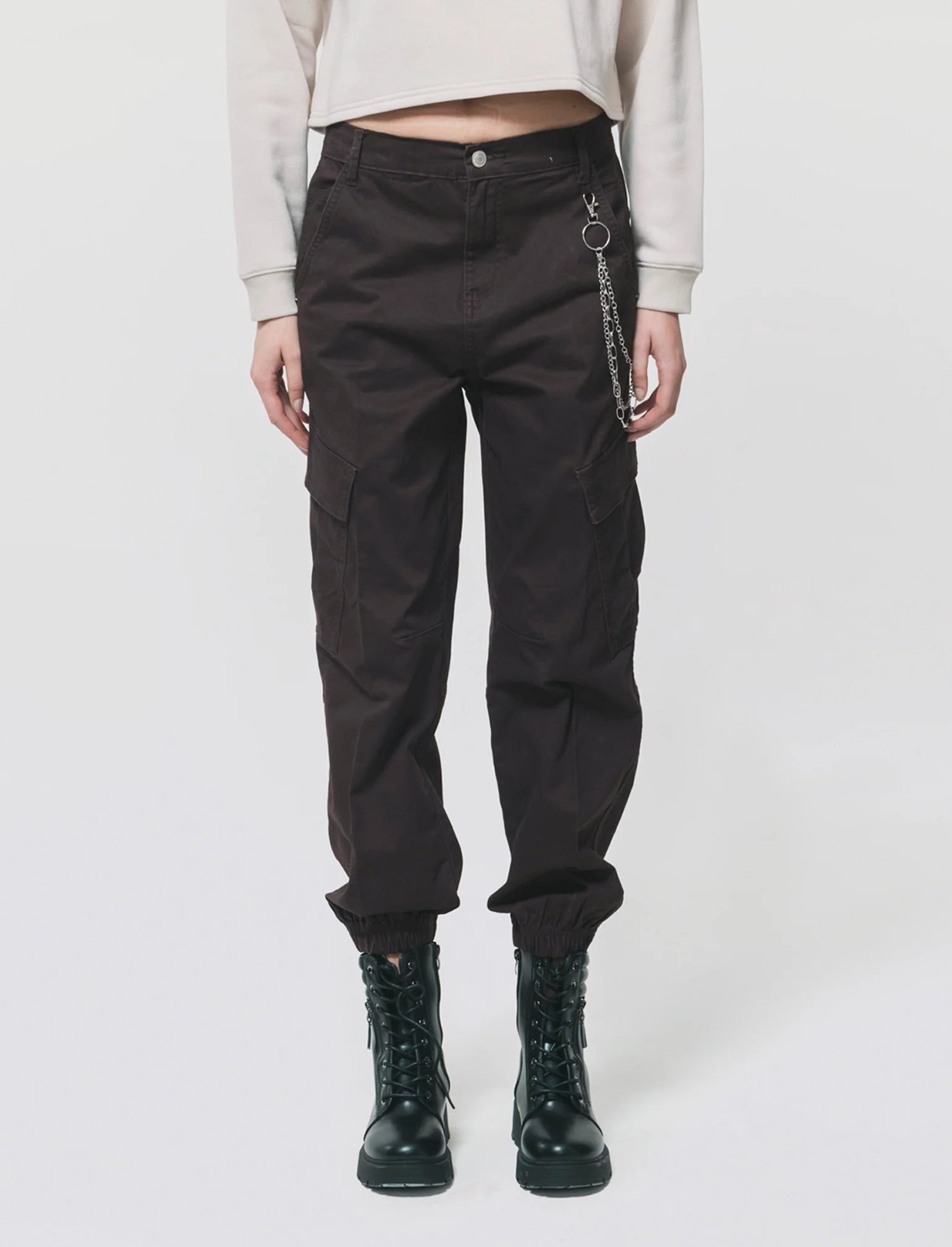Pantalone con Catena e Elastico - Moro - Image 4