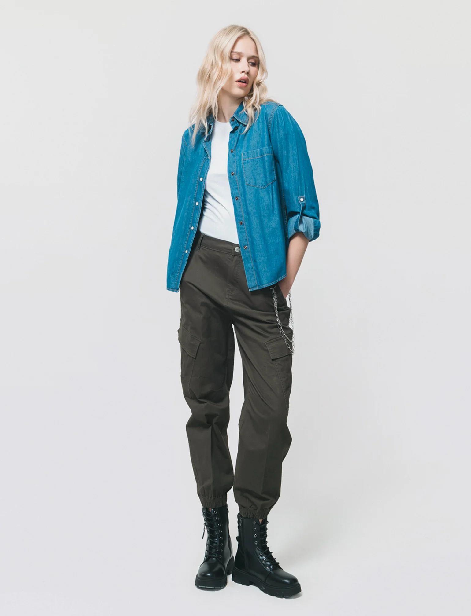 Pantalone con Catena e Elastico - Ve.milit. - Image 3