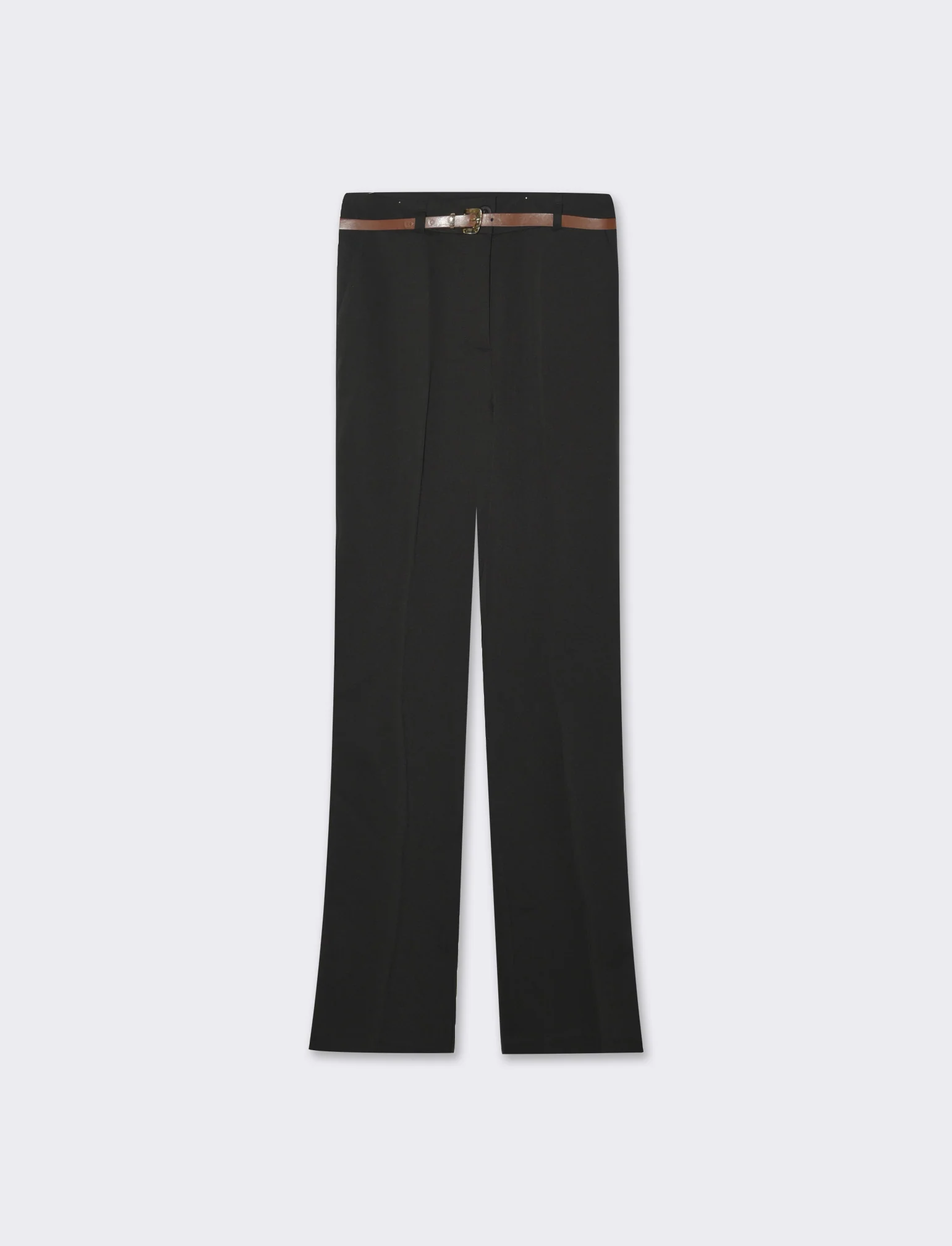 Pantalone con cintura da donna - Nero - Image 4