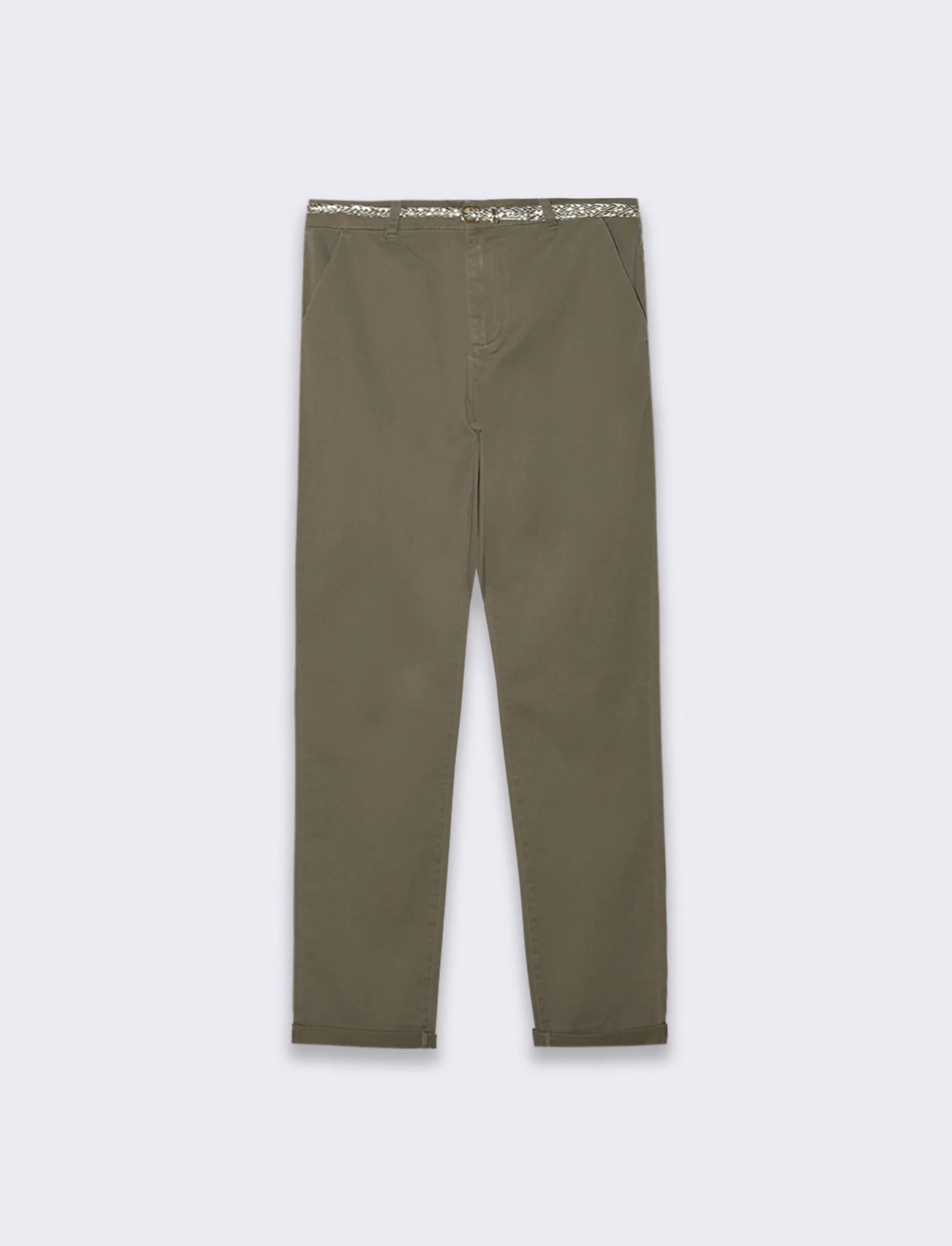 Pantalone con cintura da donna - Verde salvia