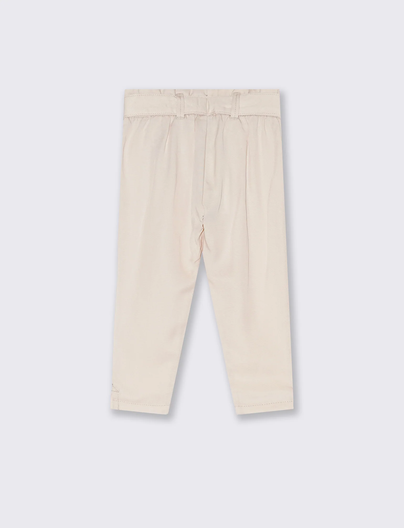 Pantalone con cintura da neonata - Beige - Image 2