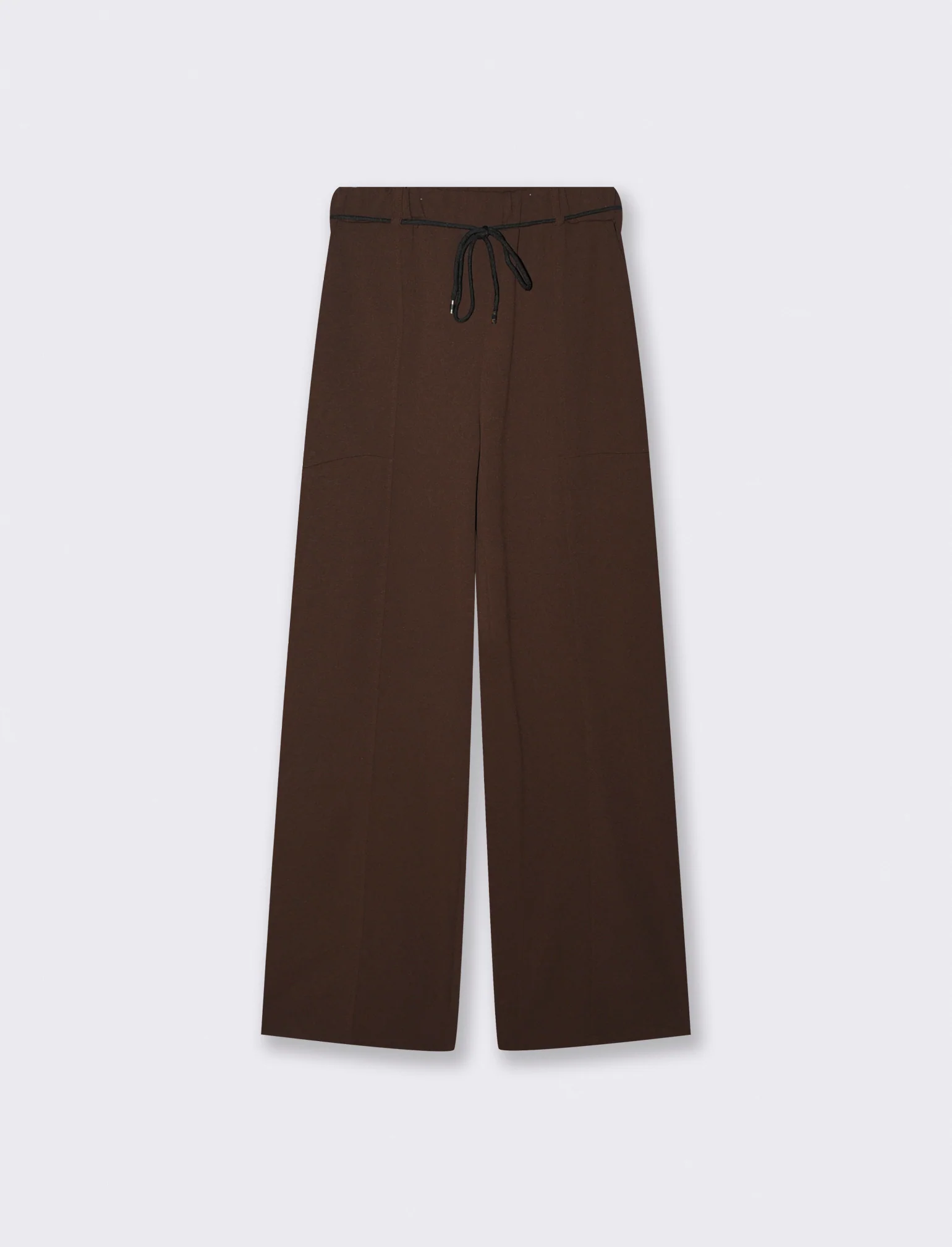Pantalone con cintura e tasconi - Moro