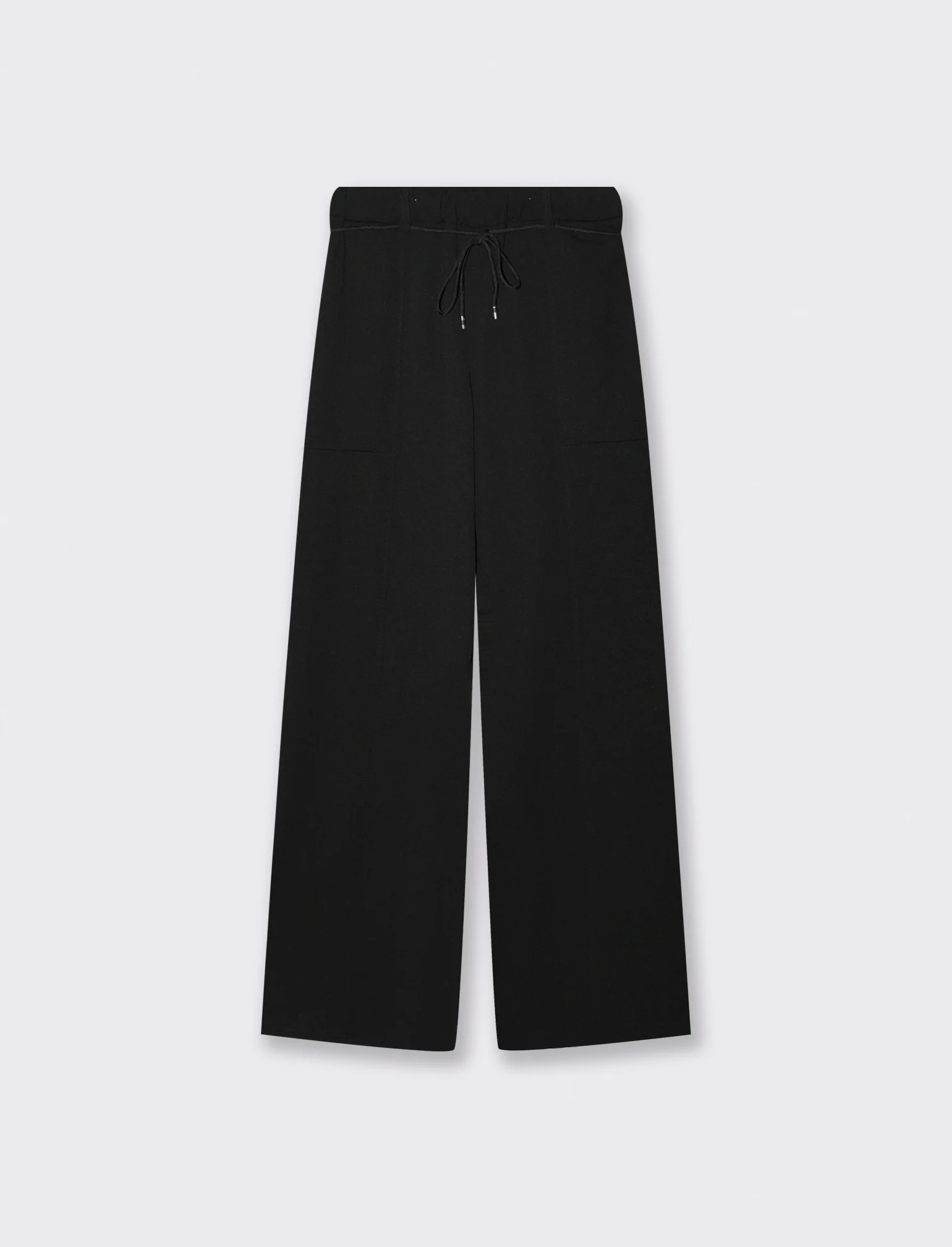 Pantalone con cintura e tasconi - Nero