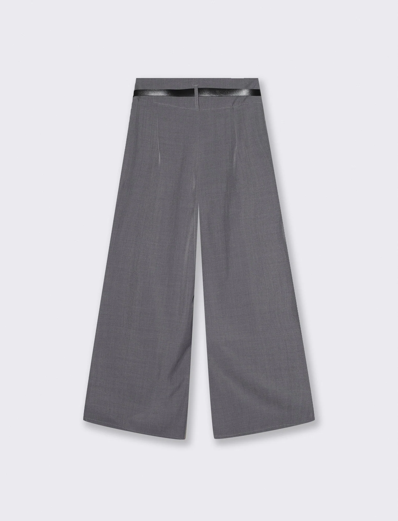 PANTALONE CON CINTURA - Grigio - Image 2
