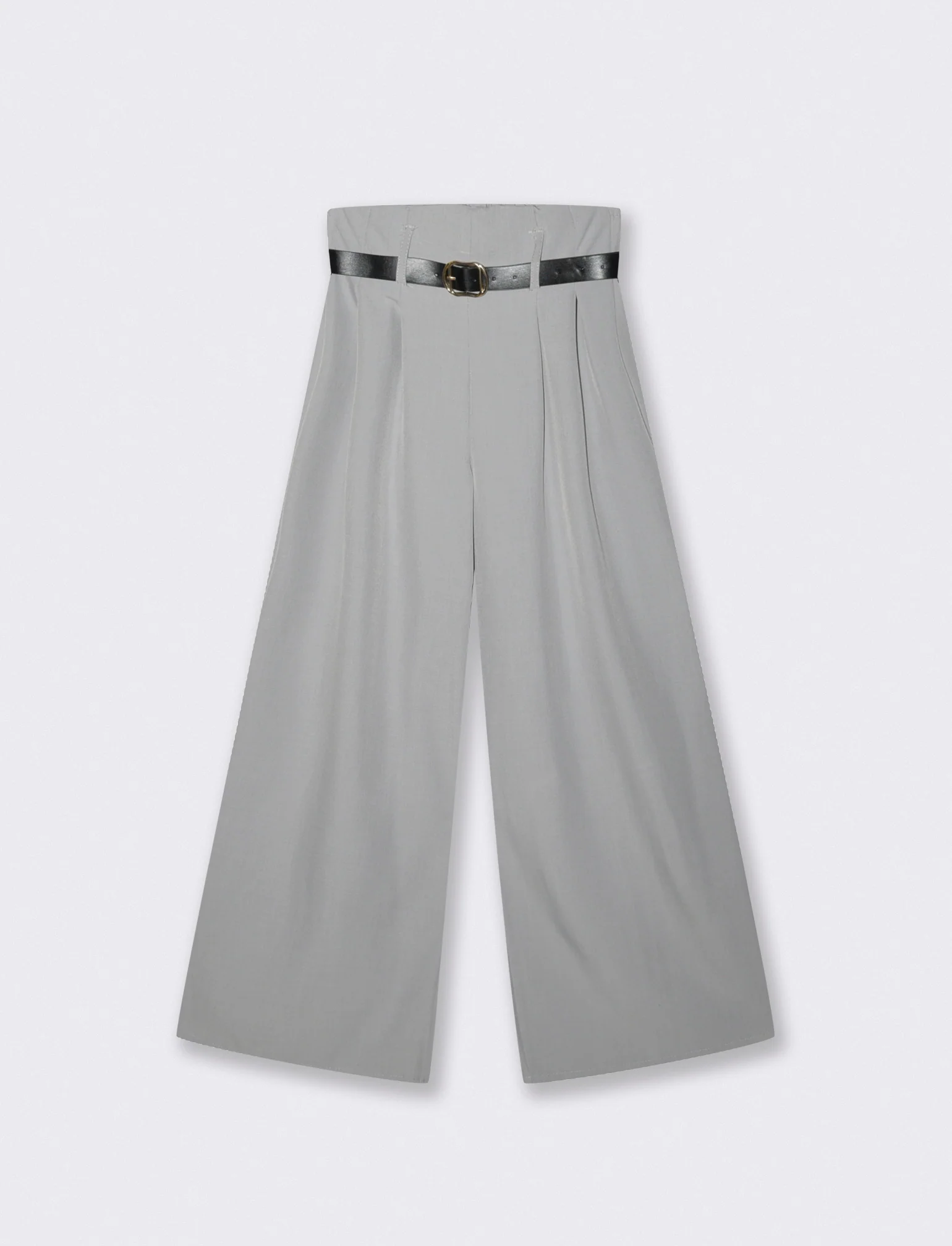 PANTALONE CON CINTURA - Grigio