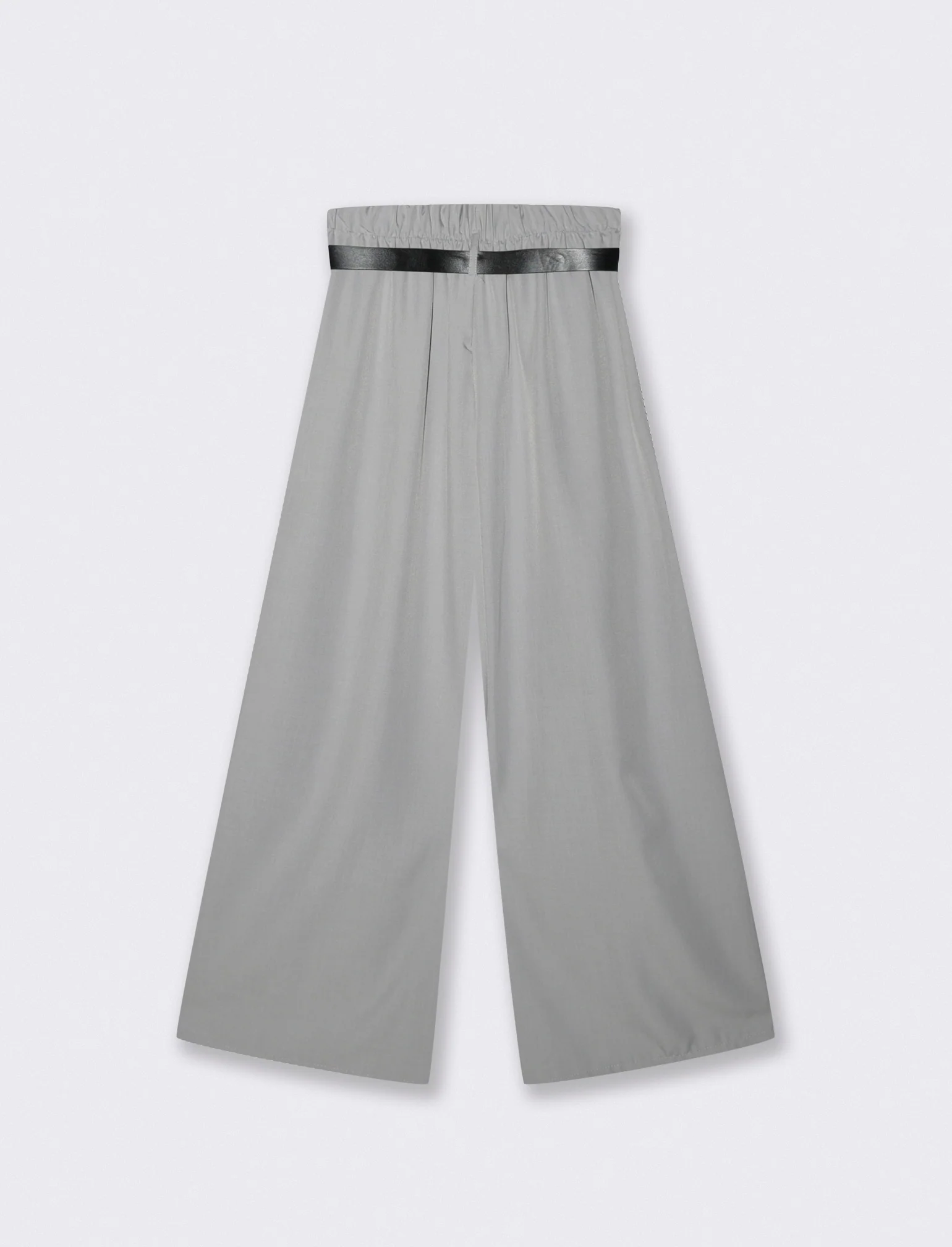 PANTALONE CON CINTURA - Grigio - Image 2