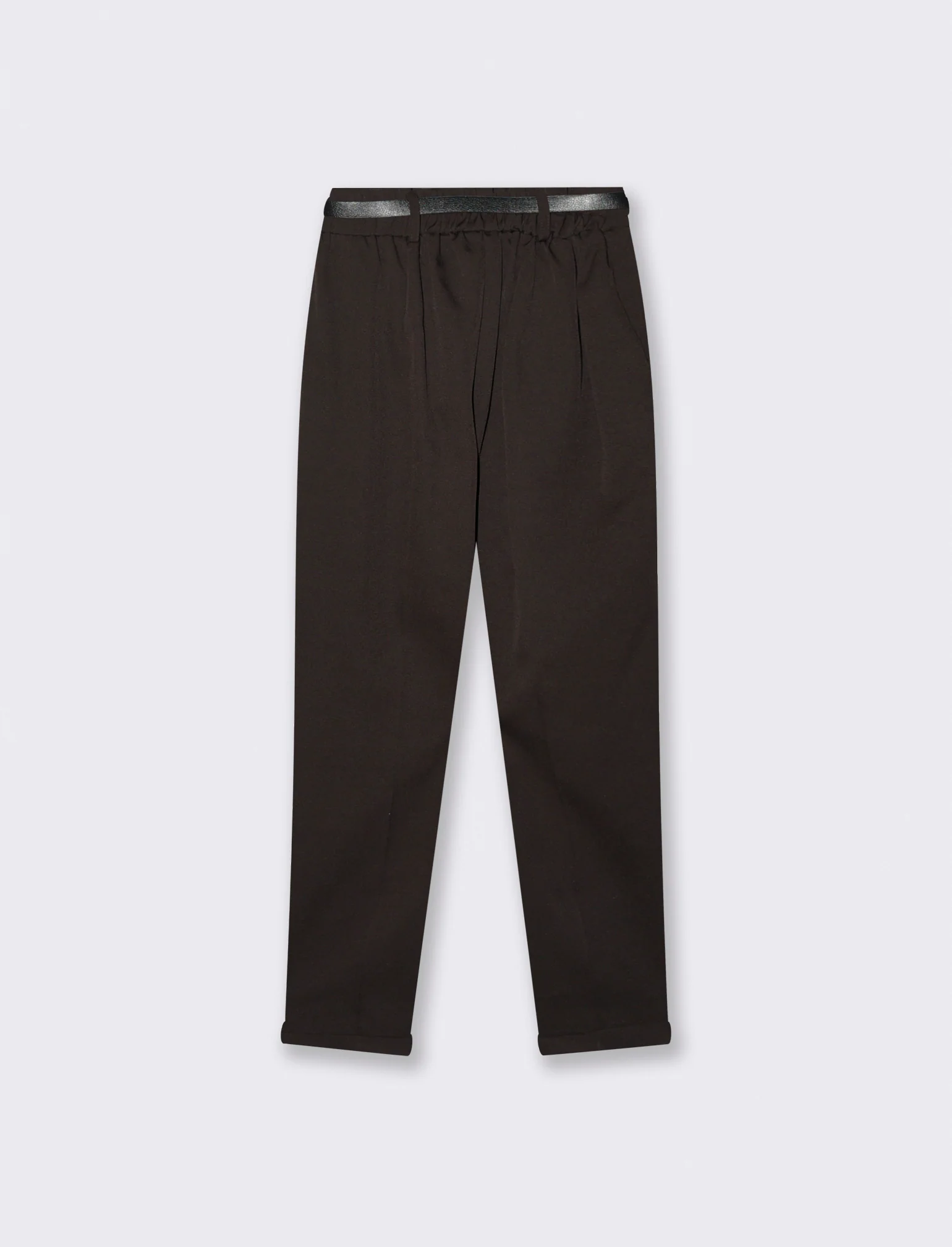 PANTALONE CON CINTURA - Moro - Image 2