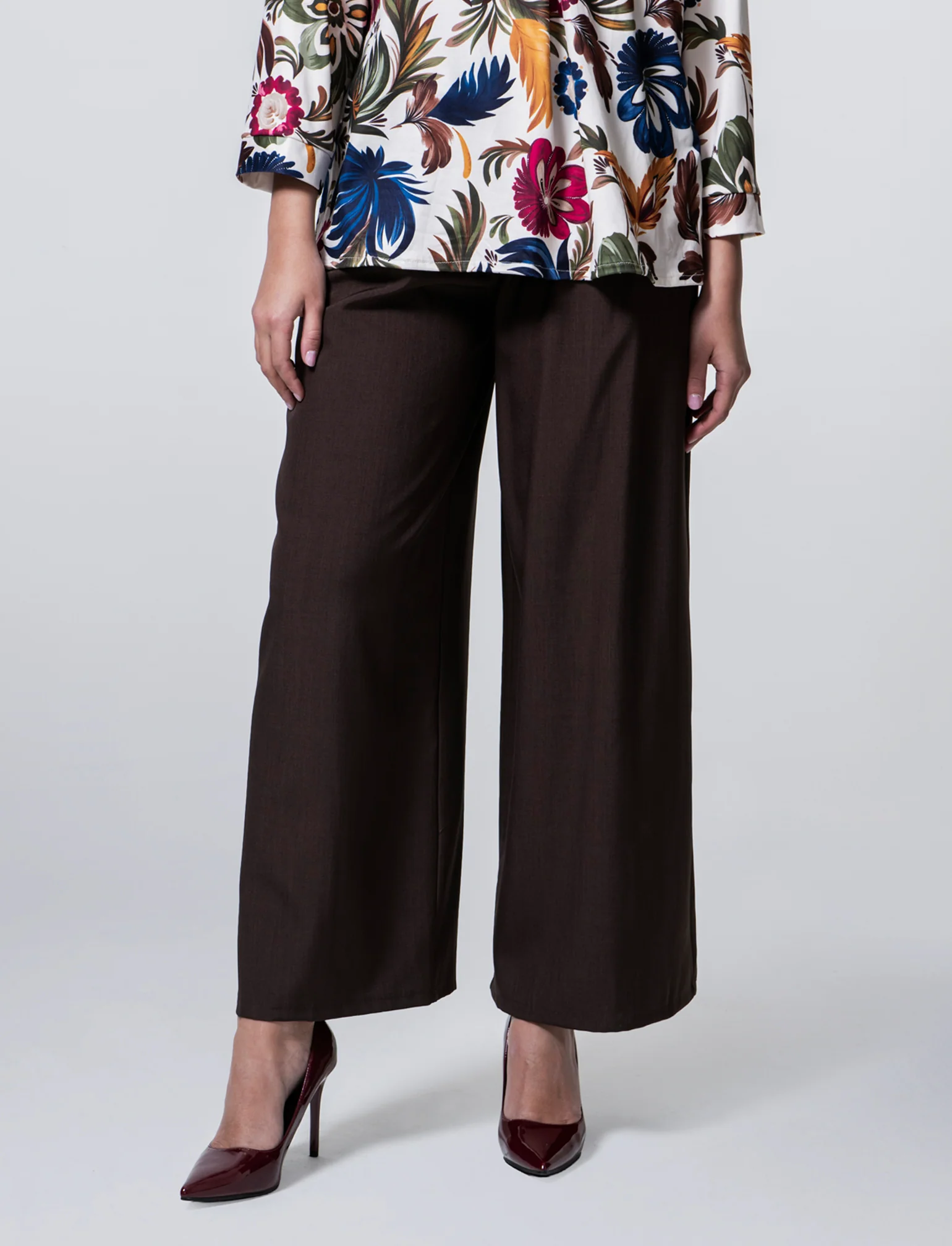 PANTALONE CON CINTURA - Moro - Image 2