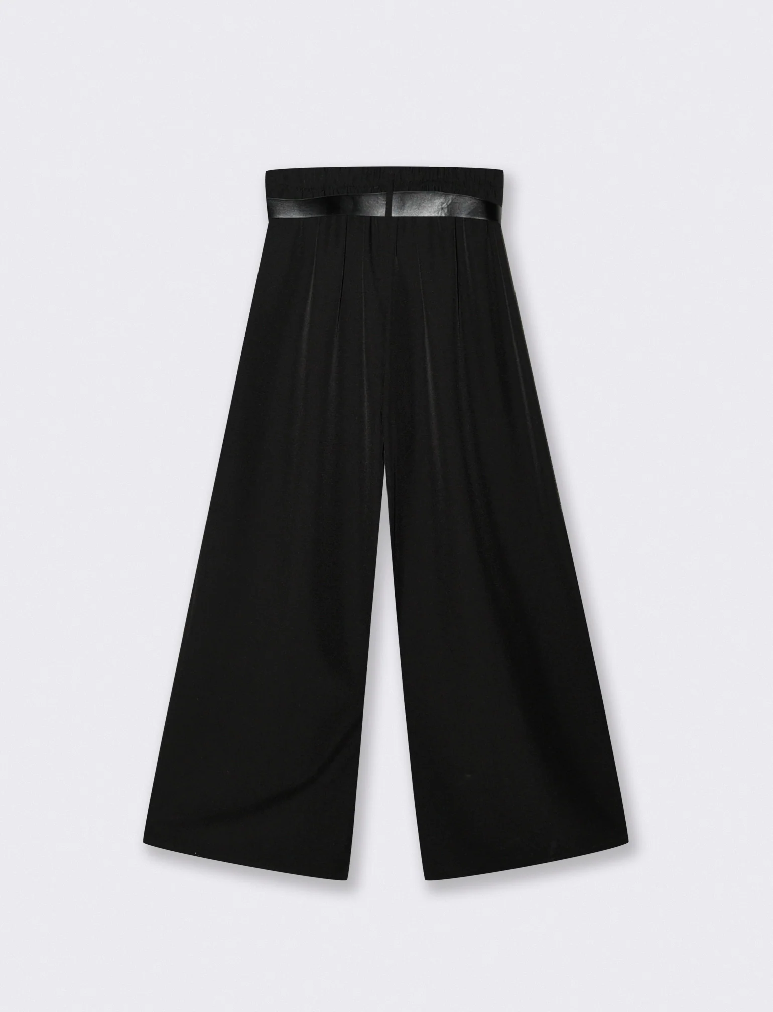 PANTALONE CON CINTURA - Nero - Image 2