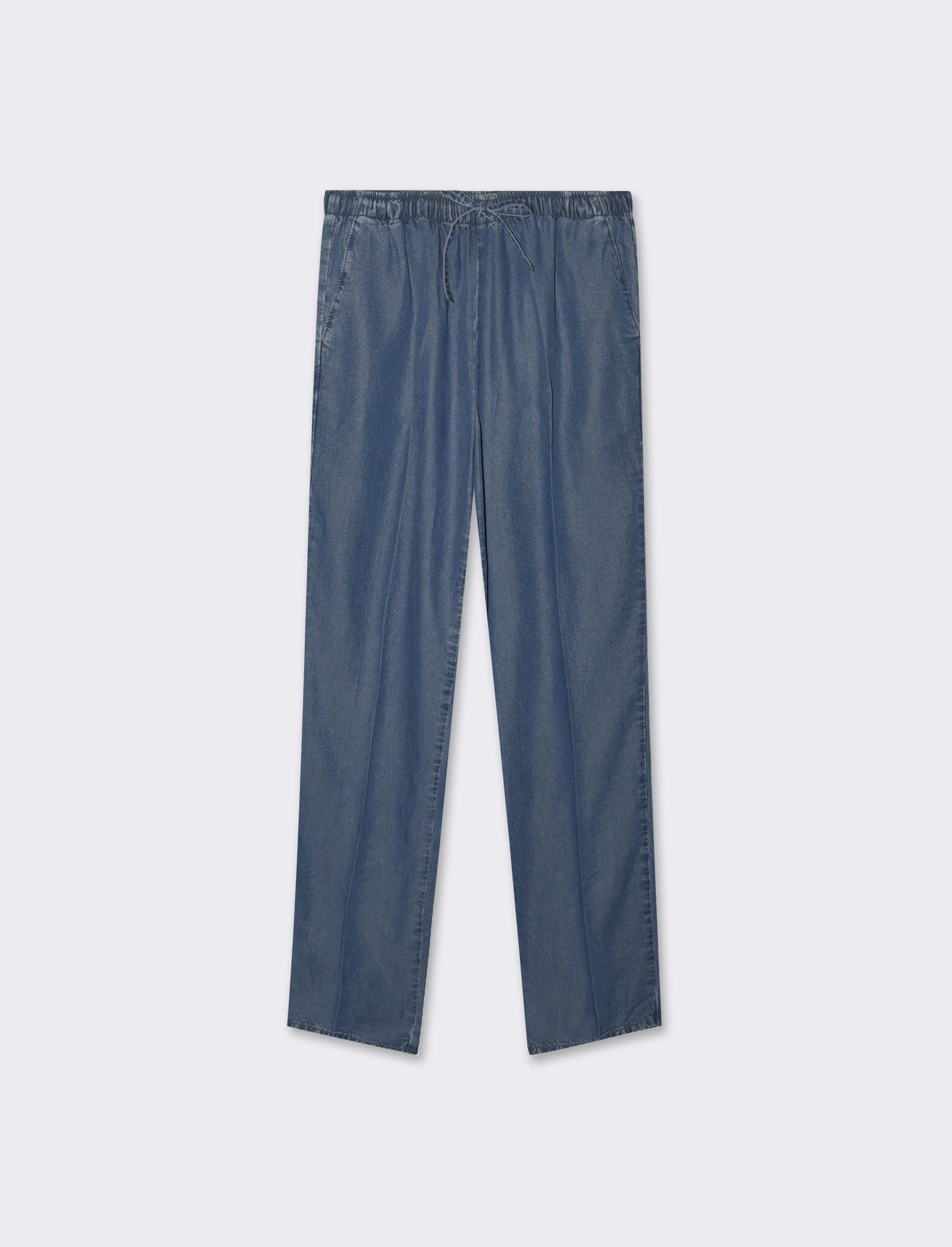 Pantalone con coulisse da donna - DENIM SCURO - Image 3