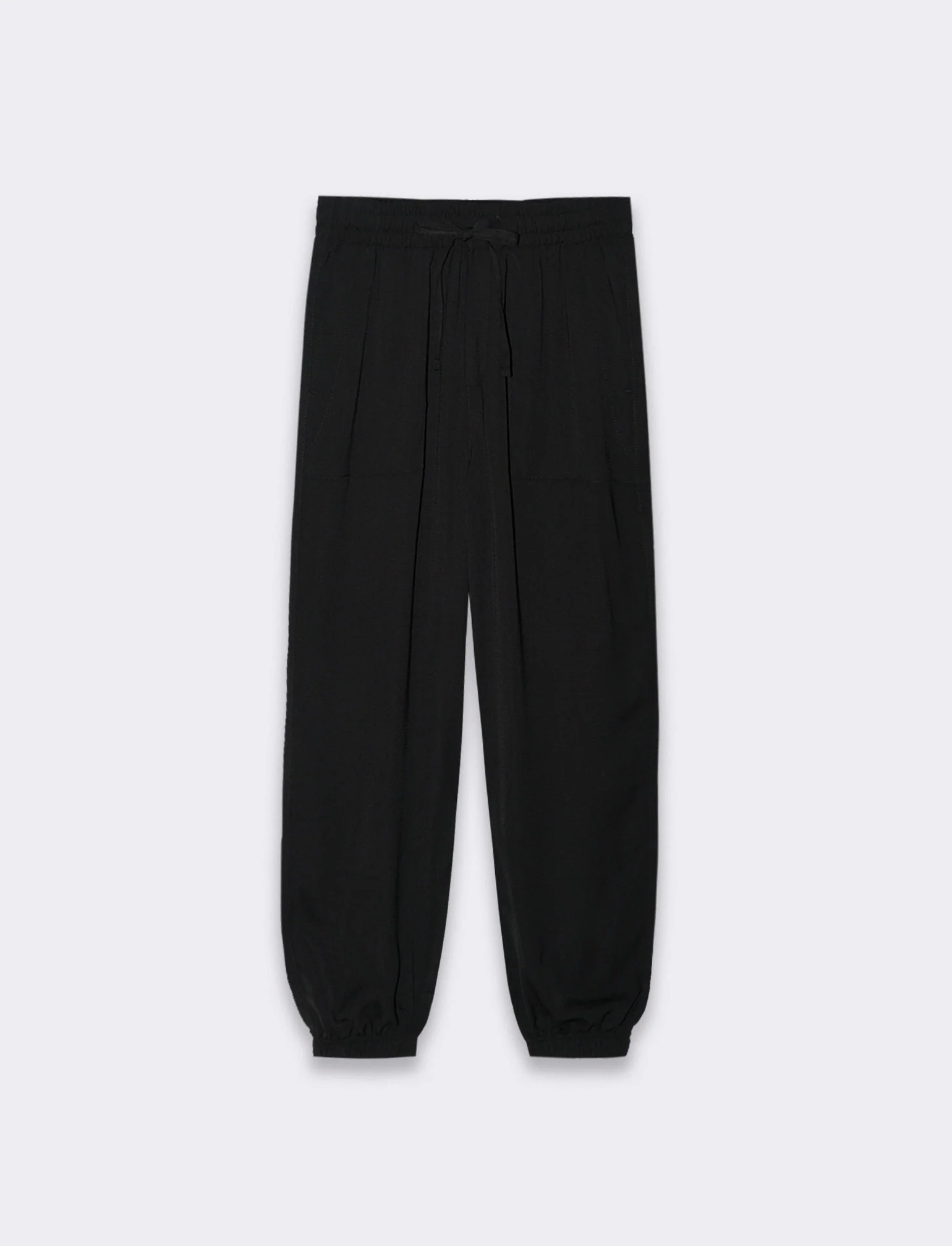 Pantalone con coulisse da donna - Nero - Image 4