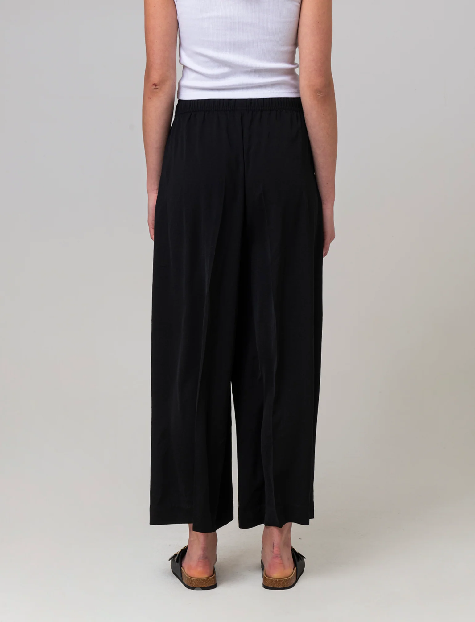 Pantalone con coulisse da donna - Nero - Image 2
