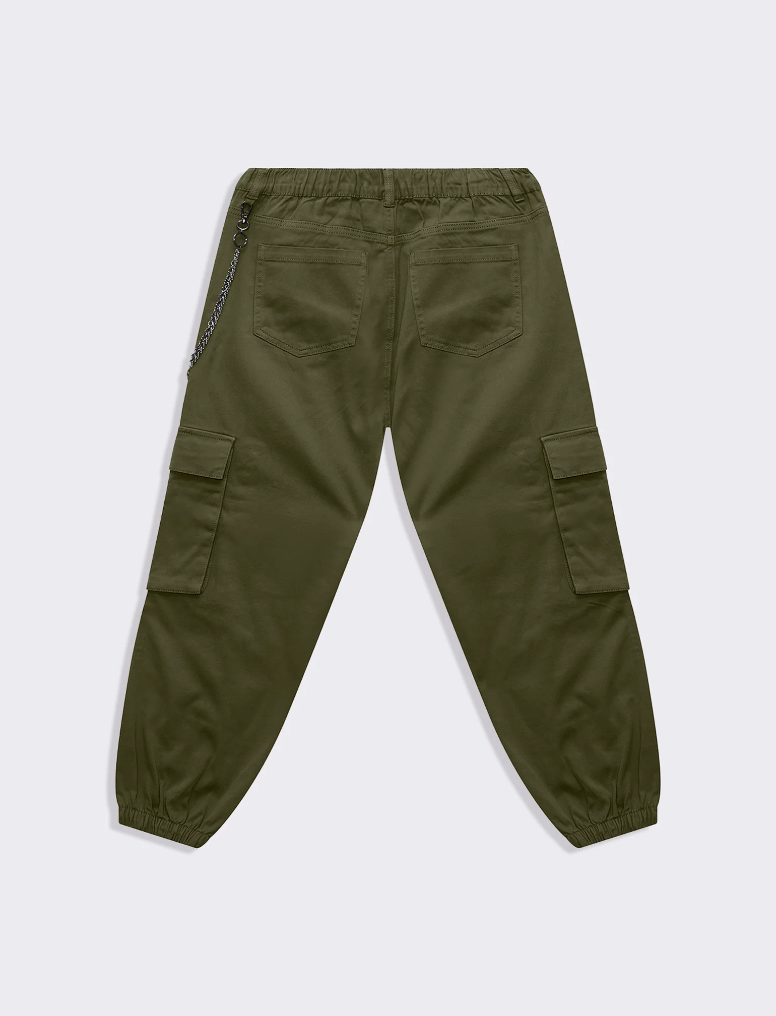 Pantalone con dettaglio catena da donna - Kaky 1 - Image 5