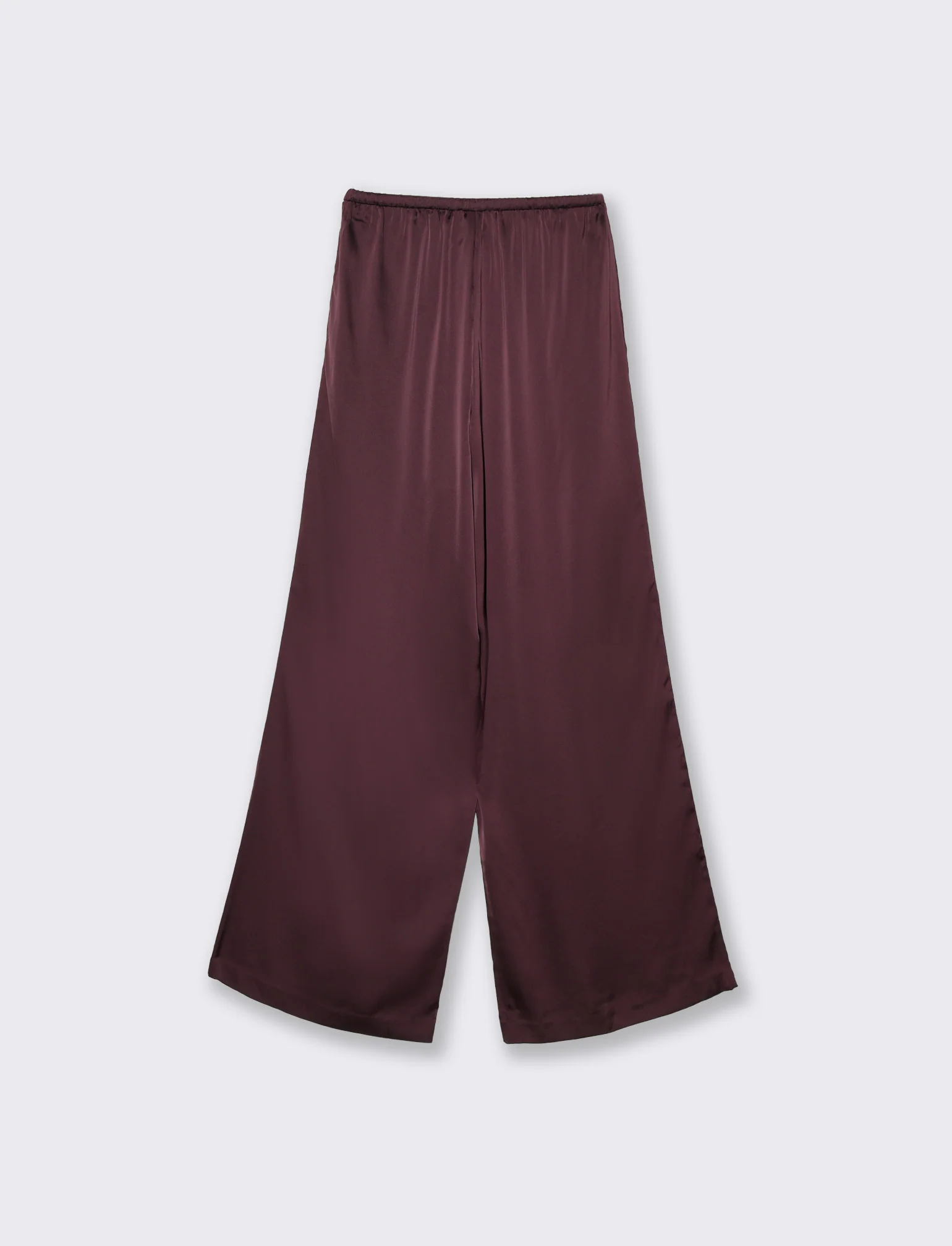 Pantalone con elastico e culisse da donna - Viola - Image 4