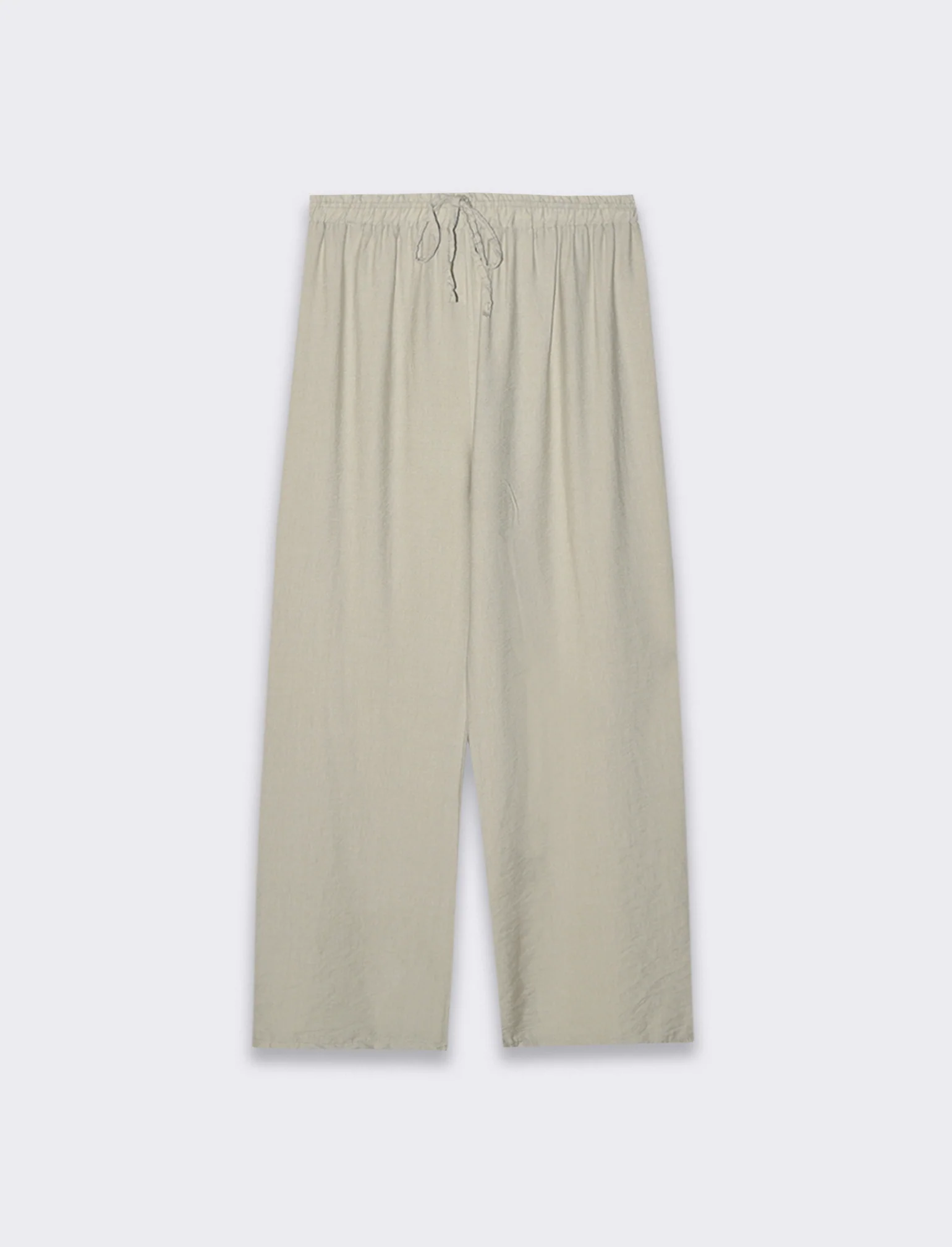 Pantalone con elastico e lacci in vita - Sabbia - Image 3