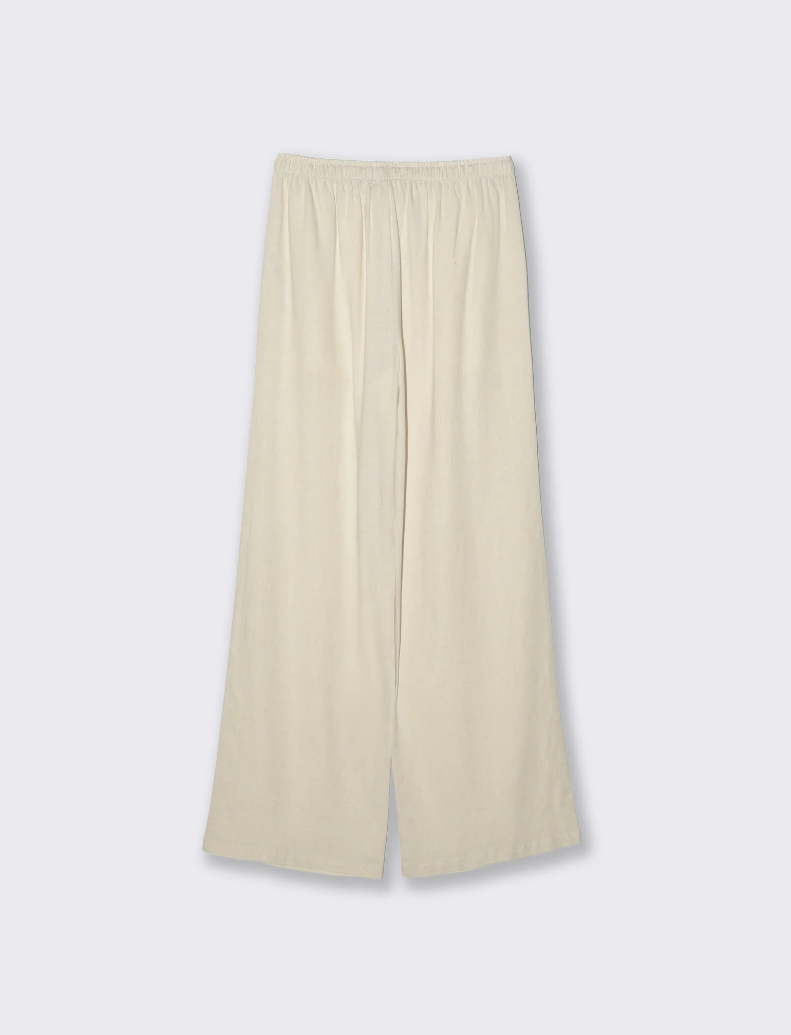 Pantalone con elastico in vita da donna - Beige corda - Image 5