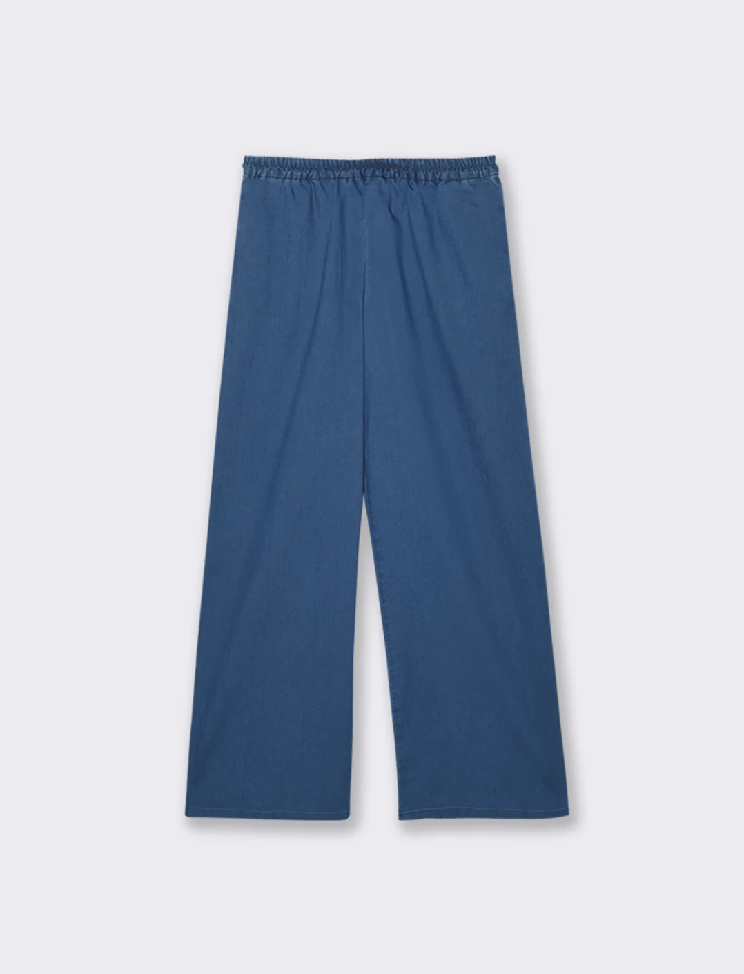 PANTALONE CON ELASTICO IN VITA - Denim - Image 2