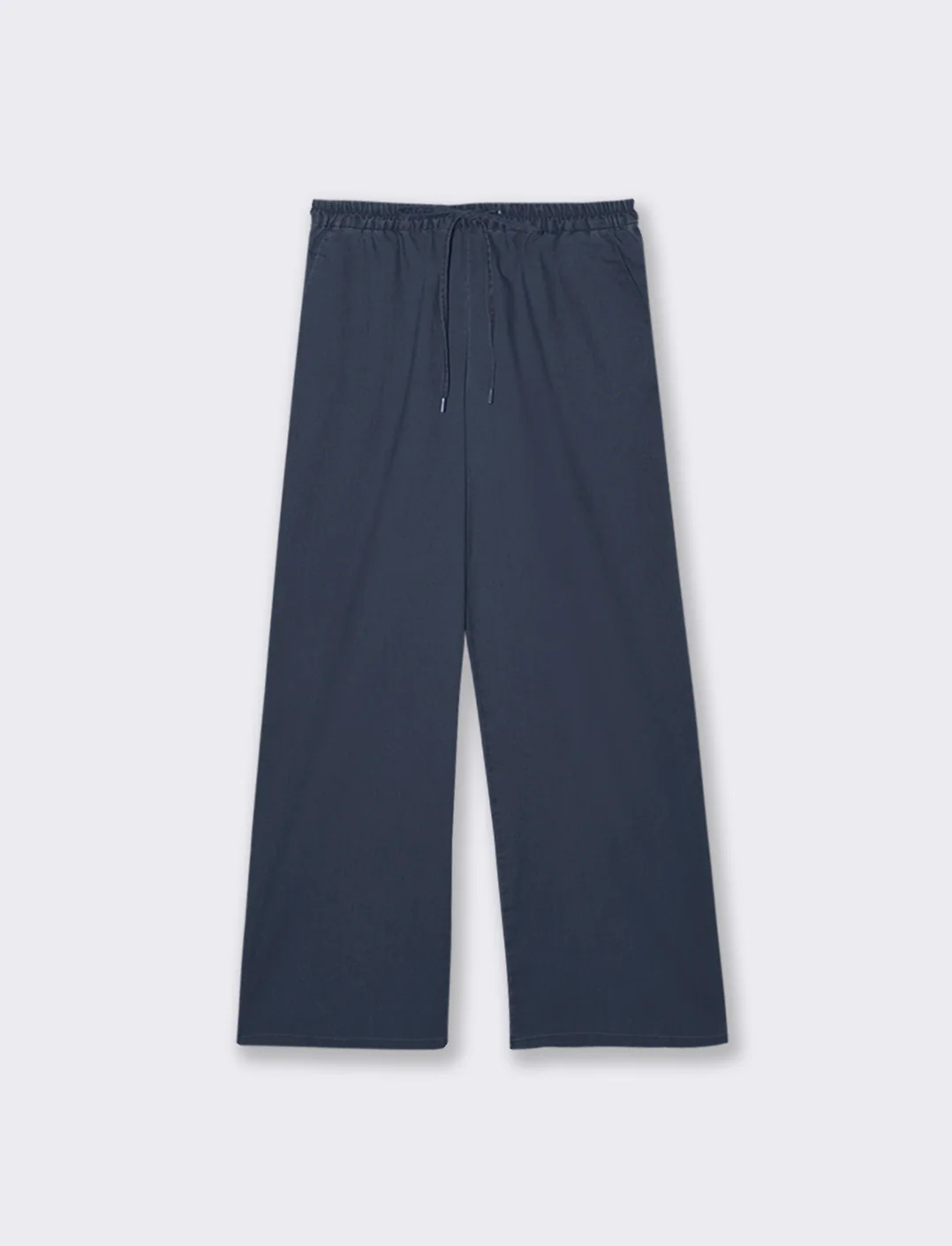 PANTALONE CON ELASTICO IN VITA - DENIM SCURO