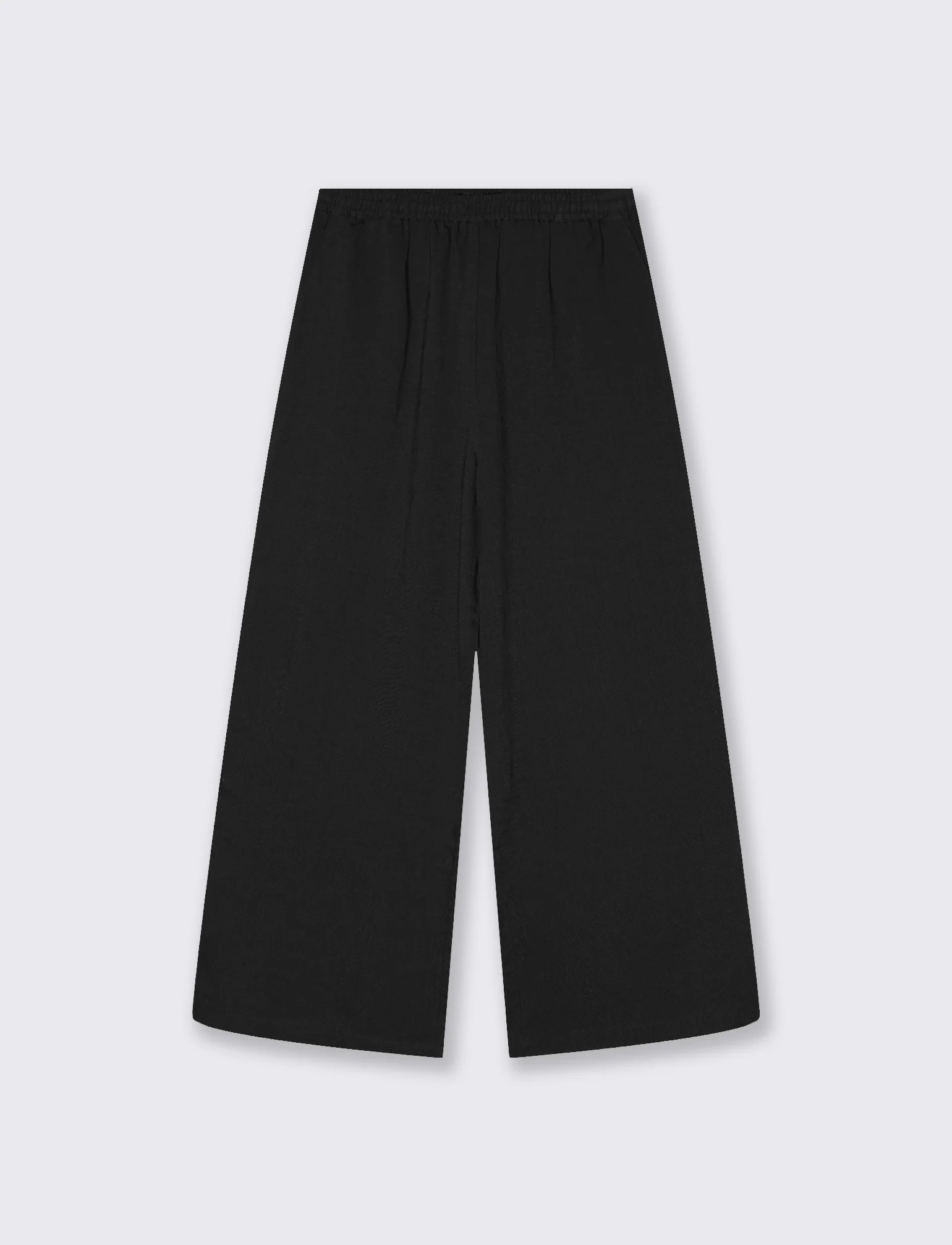 PANTALONE CON ELASTICO IN VITA - Nero