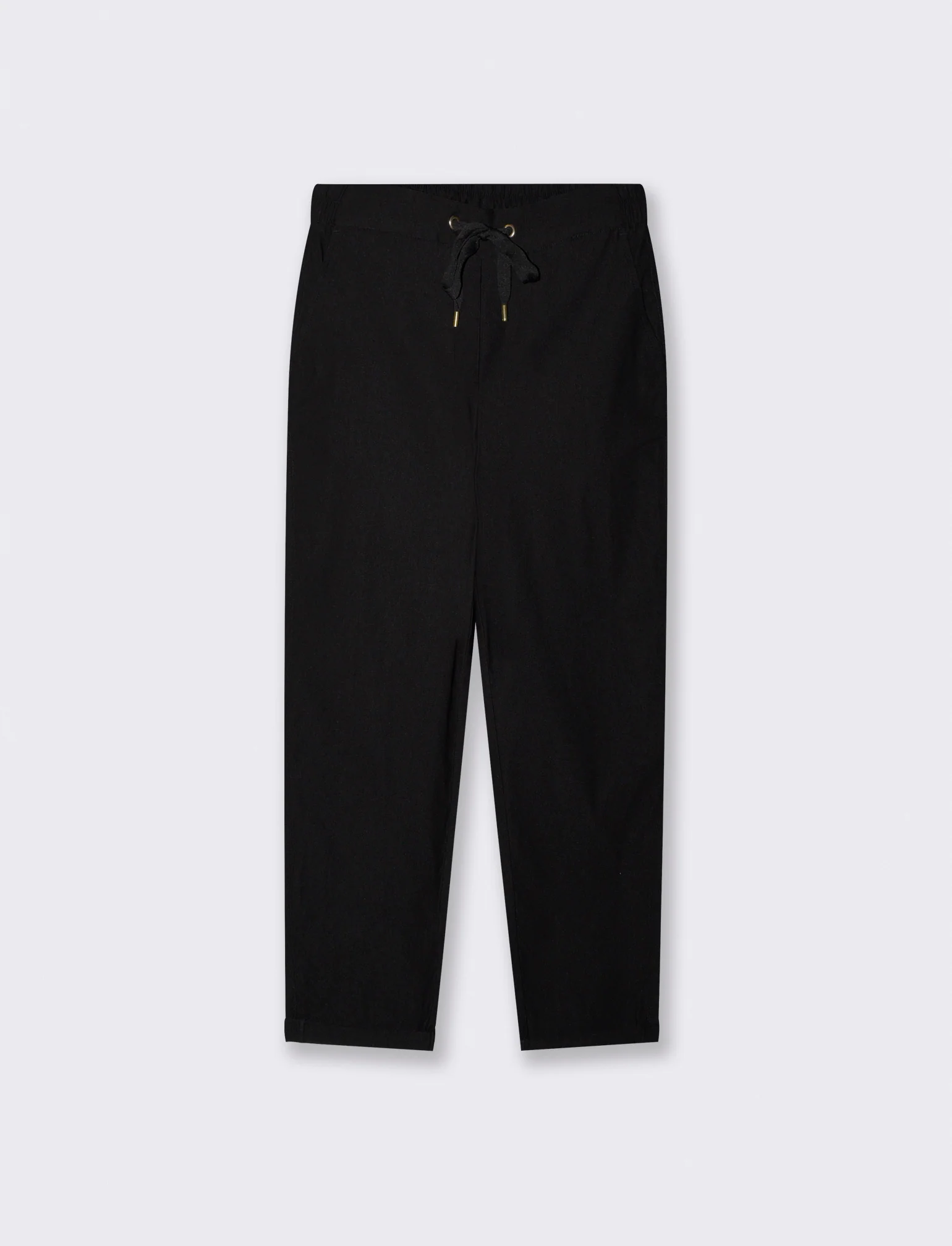 PANTALONE CON ELASTICO - Nero