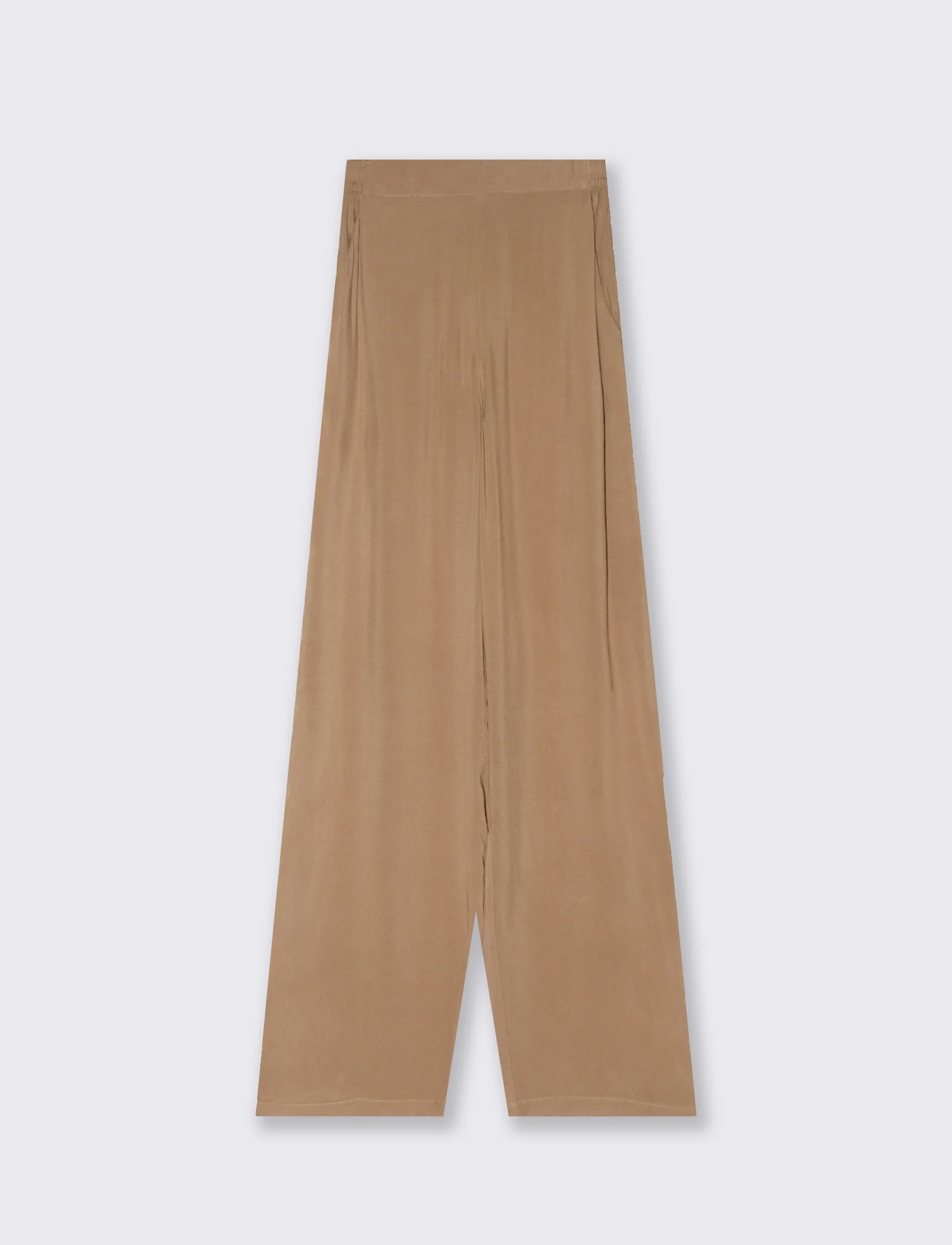 Pantalone con fusciacca in vita da donna - Caramello - Image 4