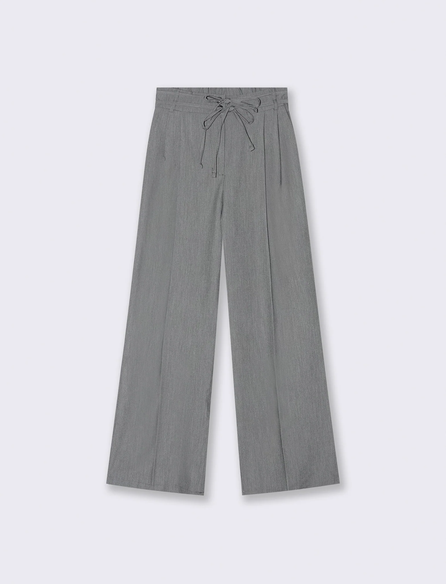 PANTALONE CON LACCI - Grigio - Image 4