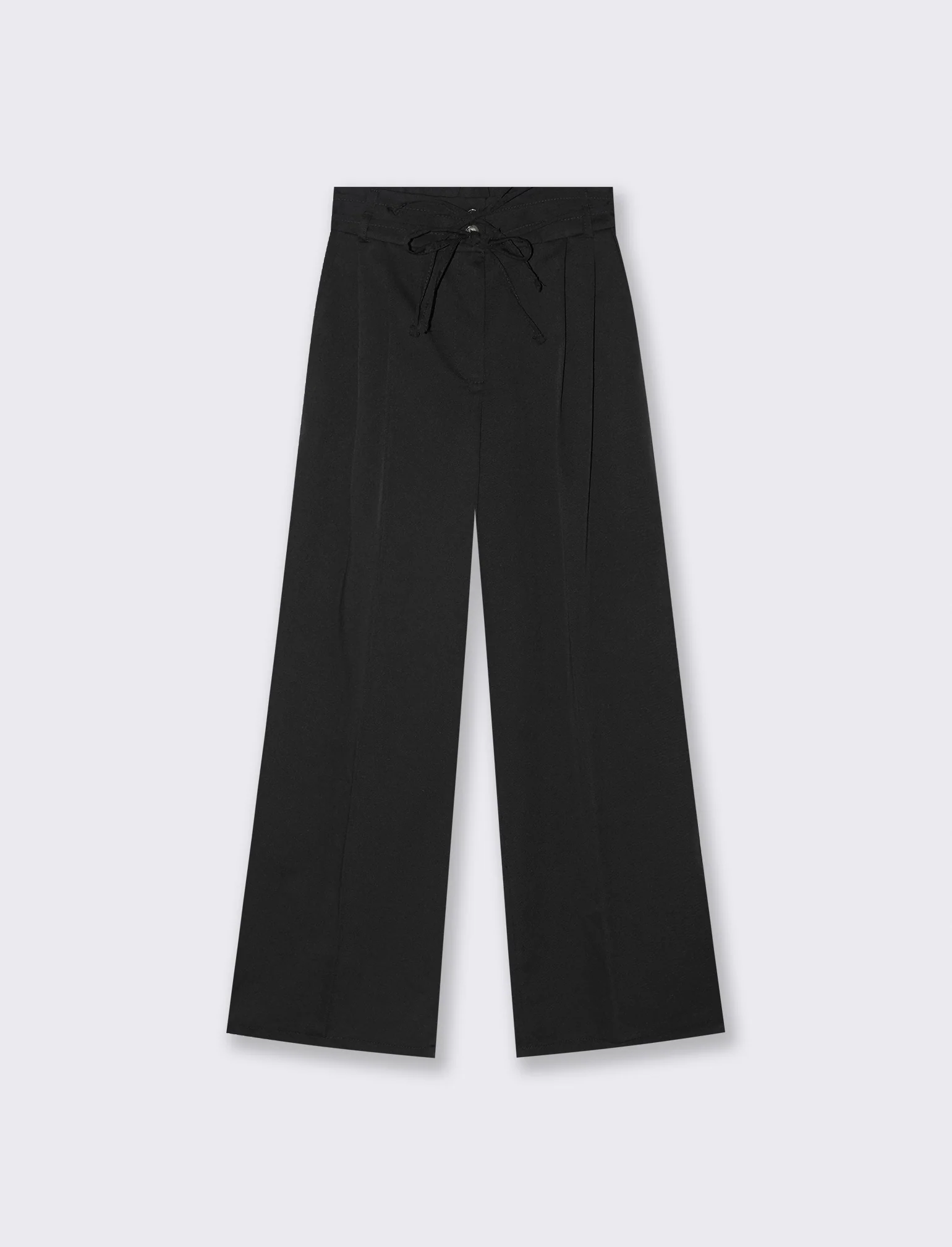 PANTALONE CON LACCI - Nero - Image 4