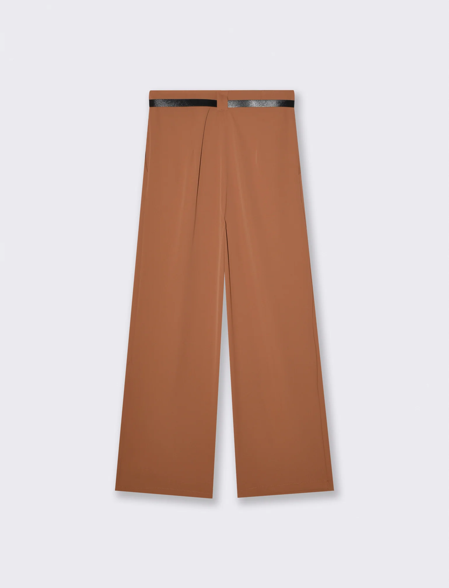 Pantalone con Pieghe e Cintura - Moro - Image 2