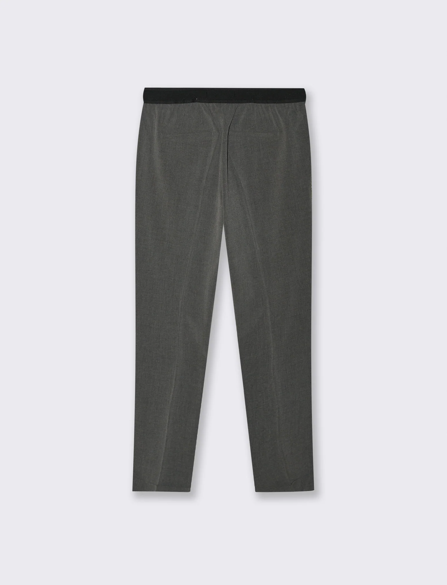 PANTALONE CON RISVOLTO - Grigio mel. - Image 2