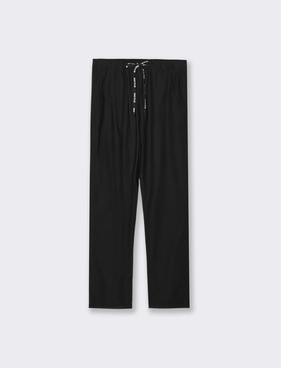 PANTALONE CON RISVOLTO - Nero